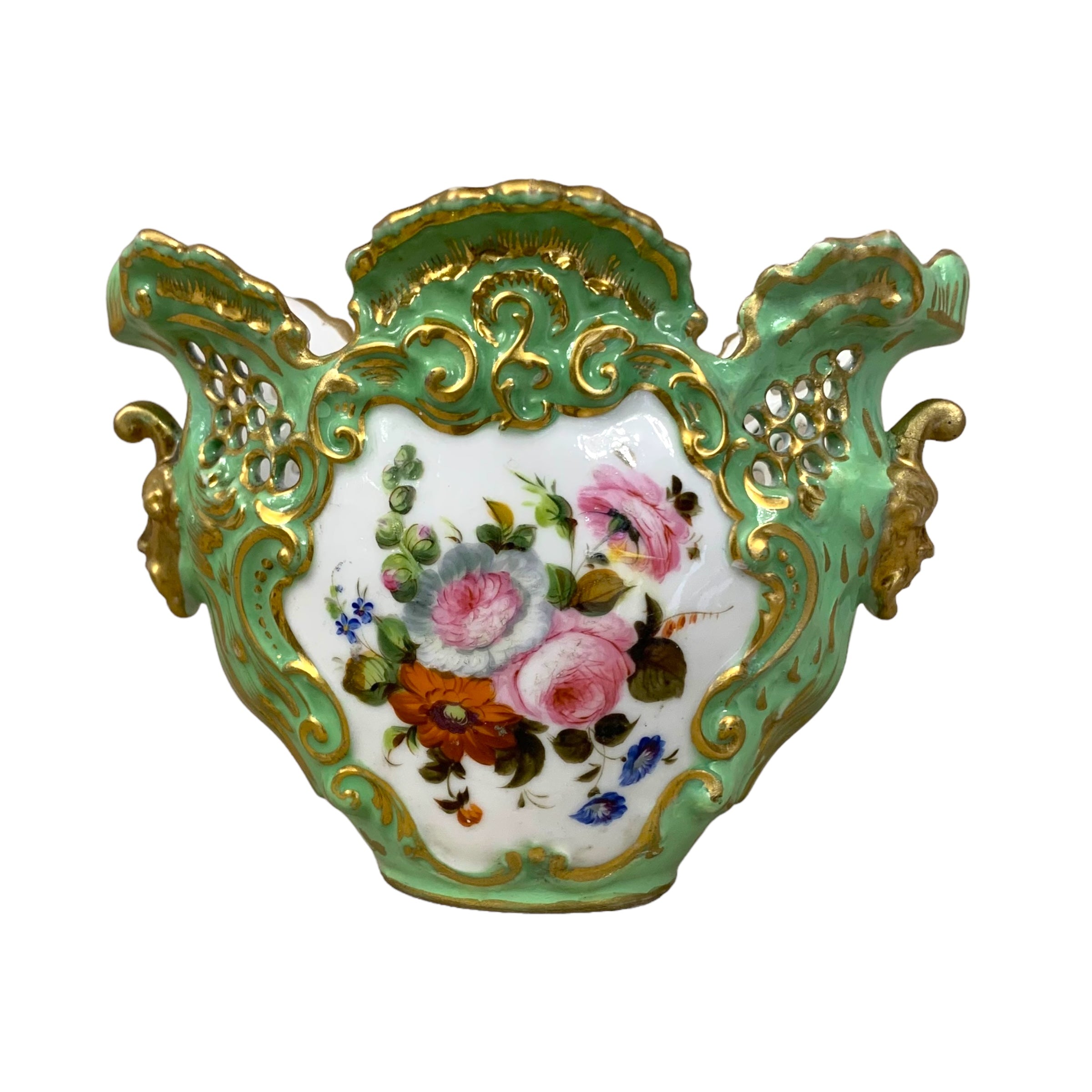 Florero de porcelana "viejo paris". SXIX