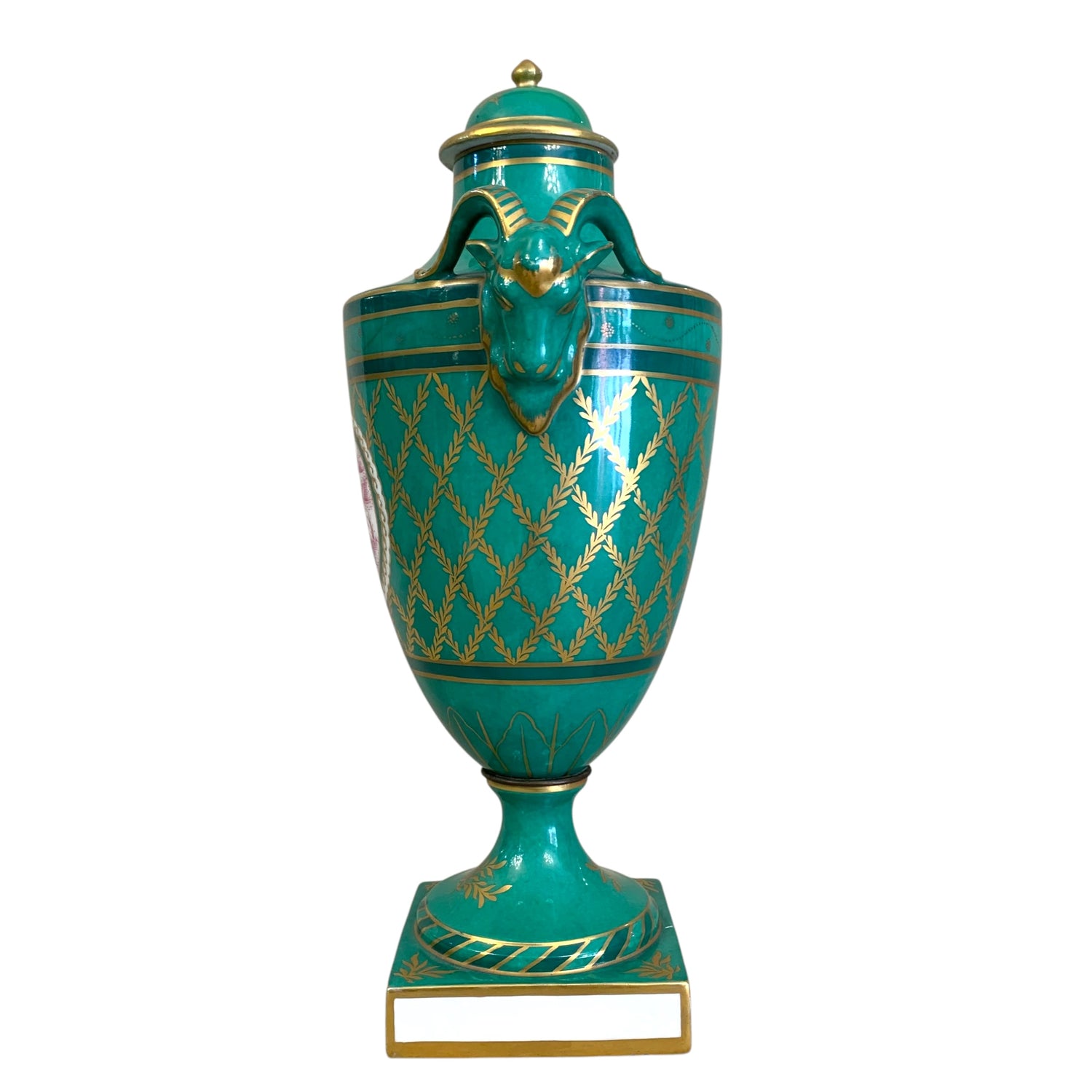 Par de jarrones de porcelana francesa Clauss et Cie . SXIX