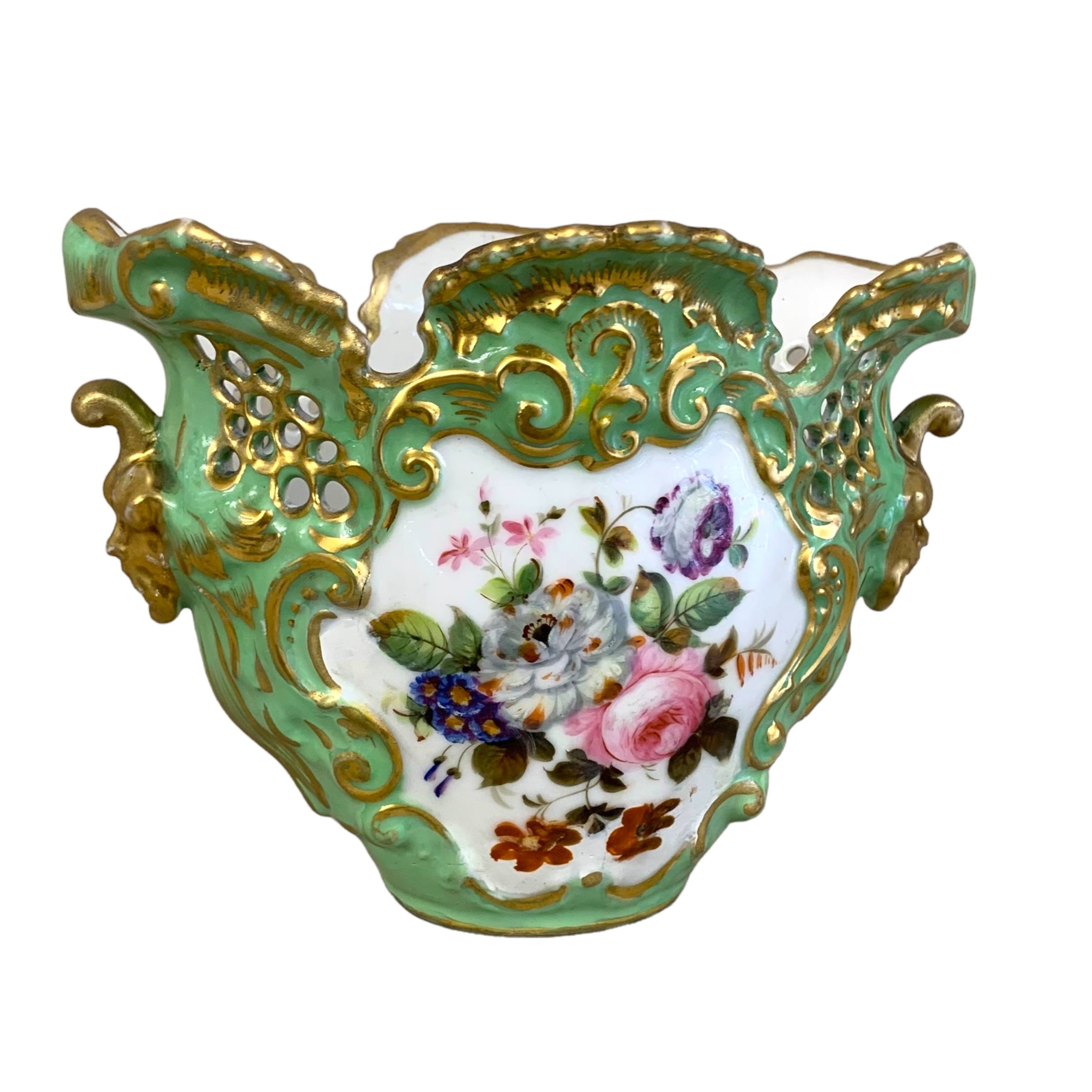 Florero de porcelana "viejo paris". SXIX