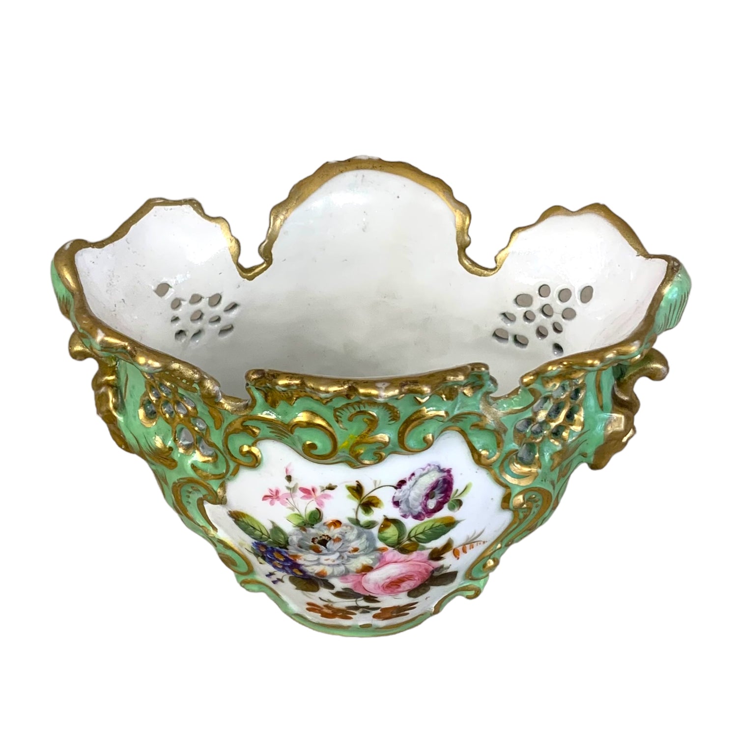 Florero de porcelana "viejo paris". SXIX
