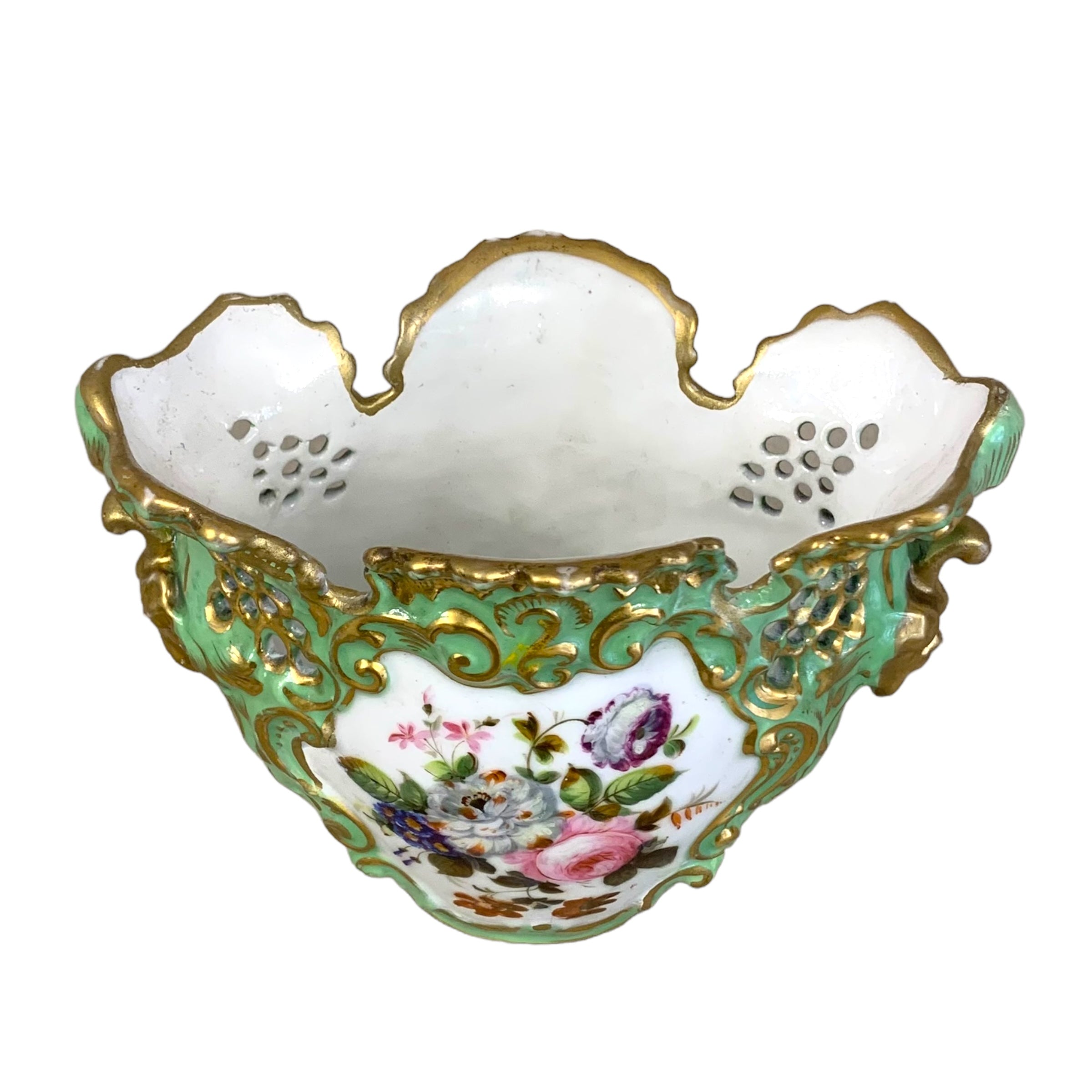 Florero de porcelana "viejo paris". SXIX