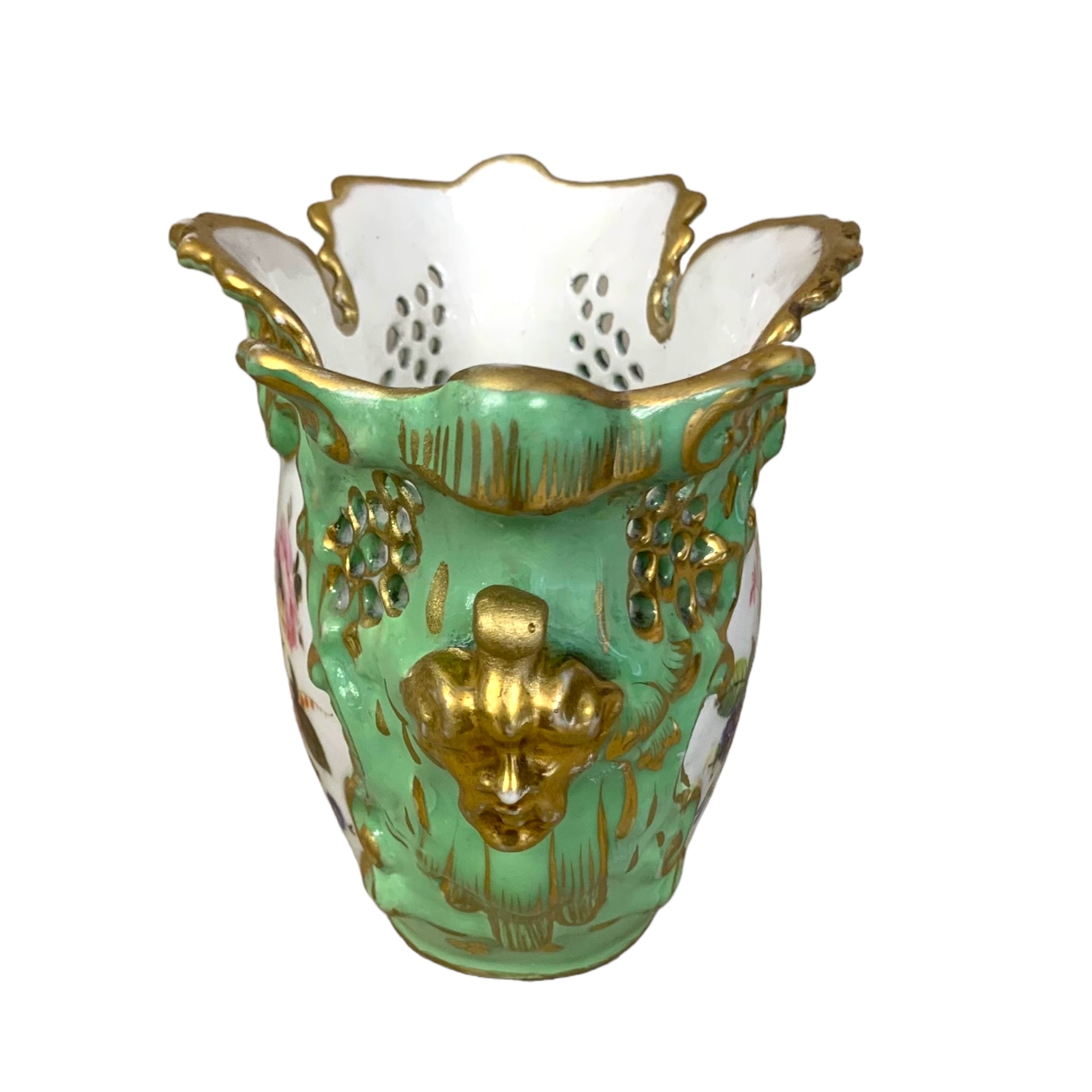 Florero de porcelana "viejo paris". SXIX