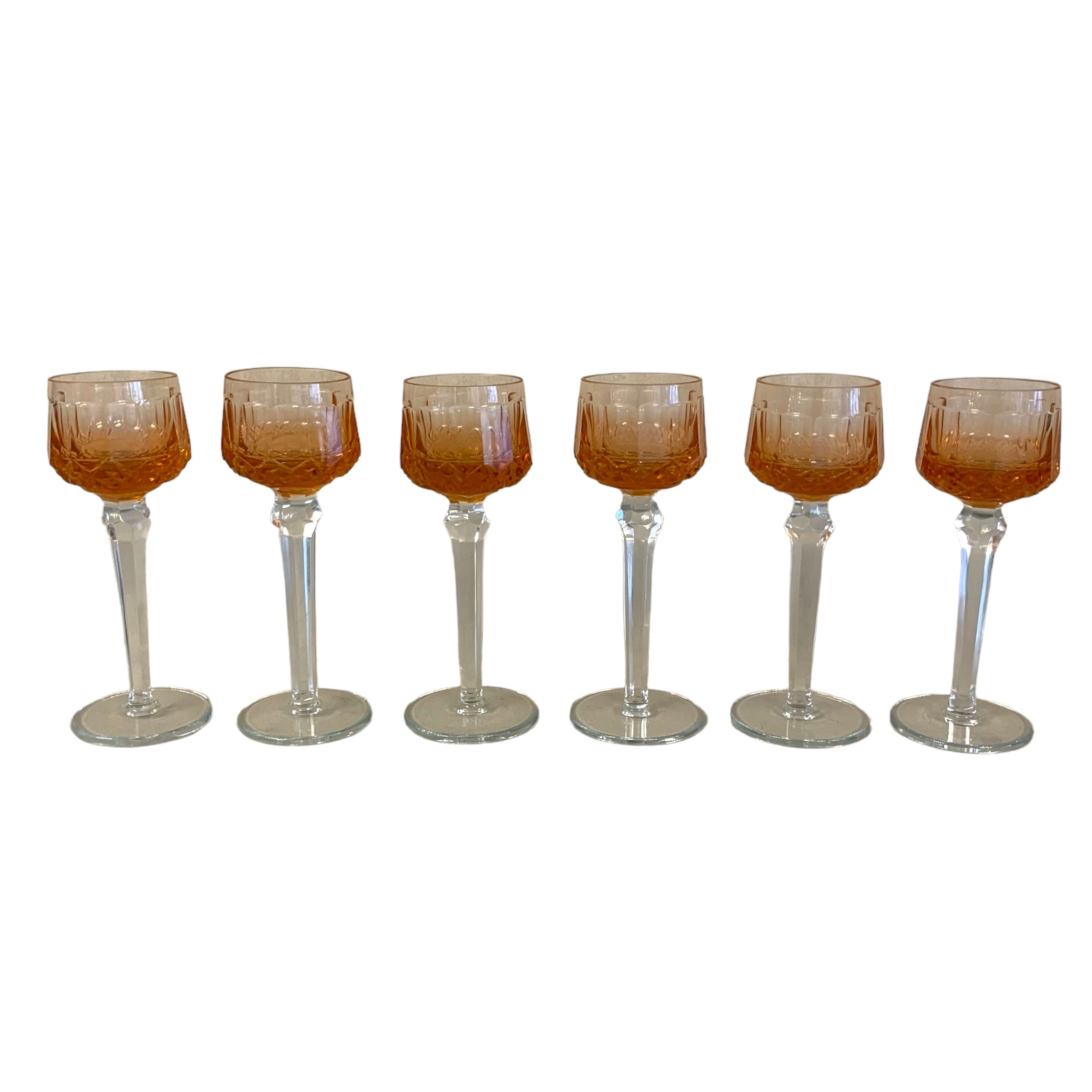 Set de 6 copas chilenas Yungay modelo Rihn. SXX