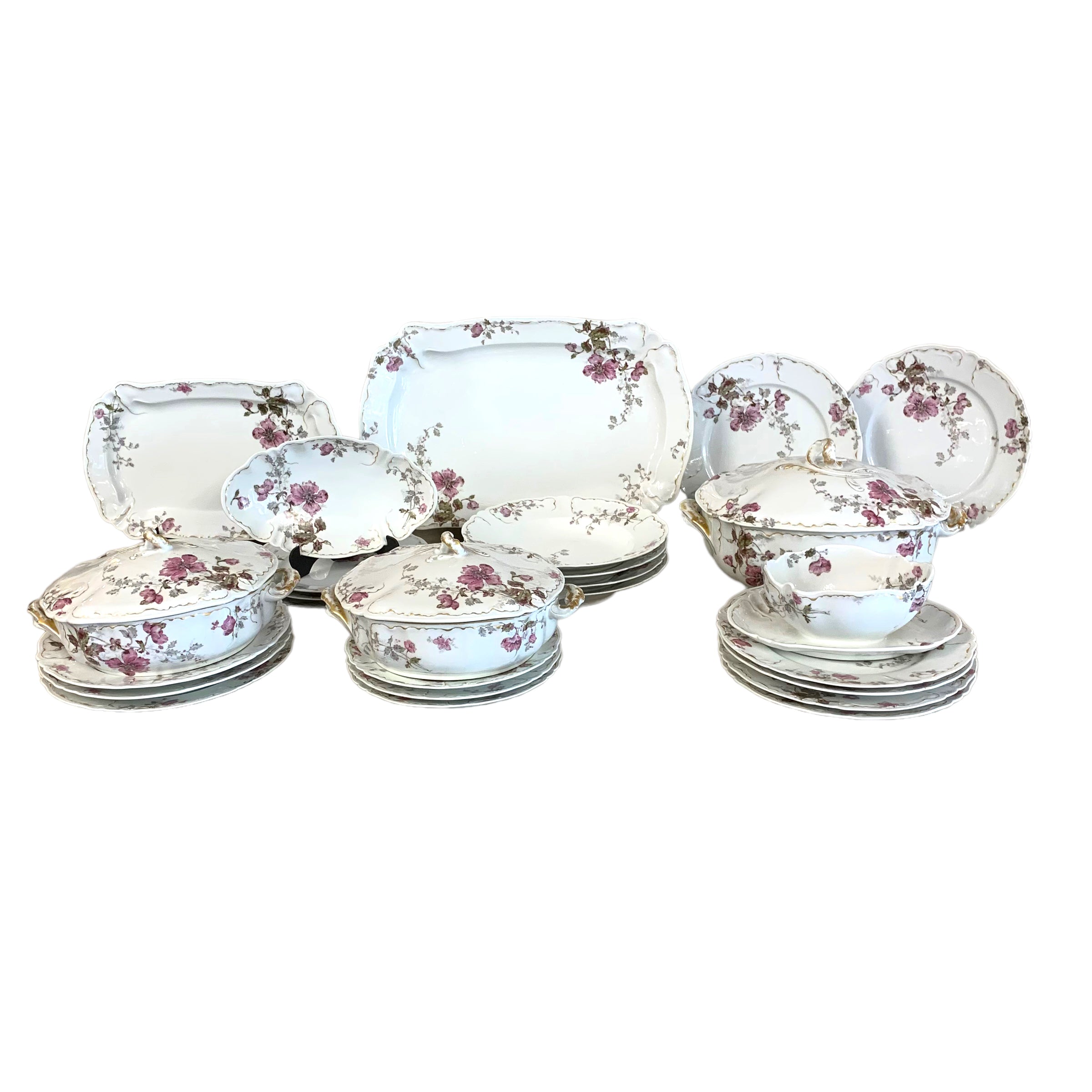 Vajilla de porcelana francesa "Haviland" Limoge SXX