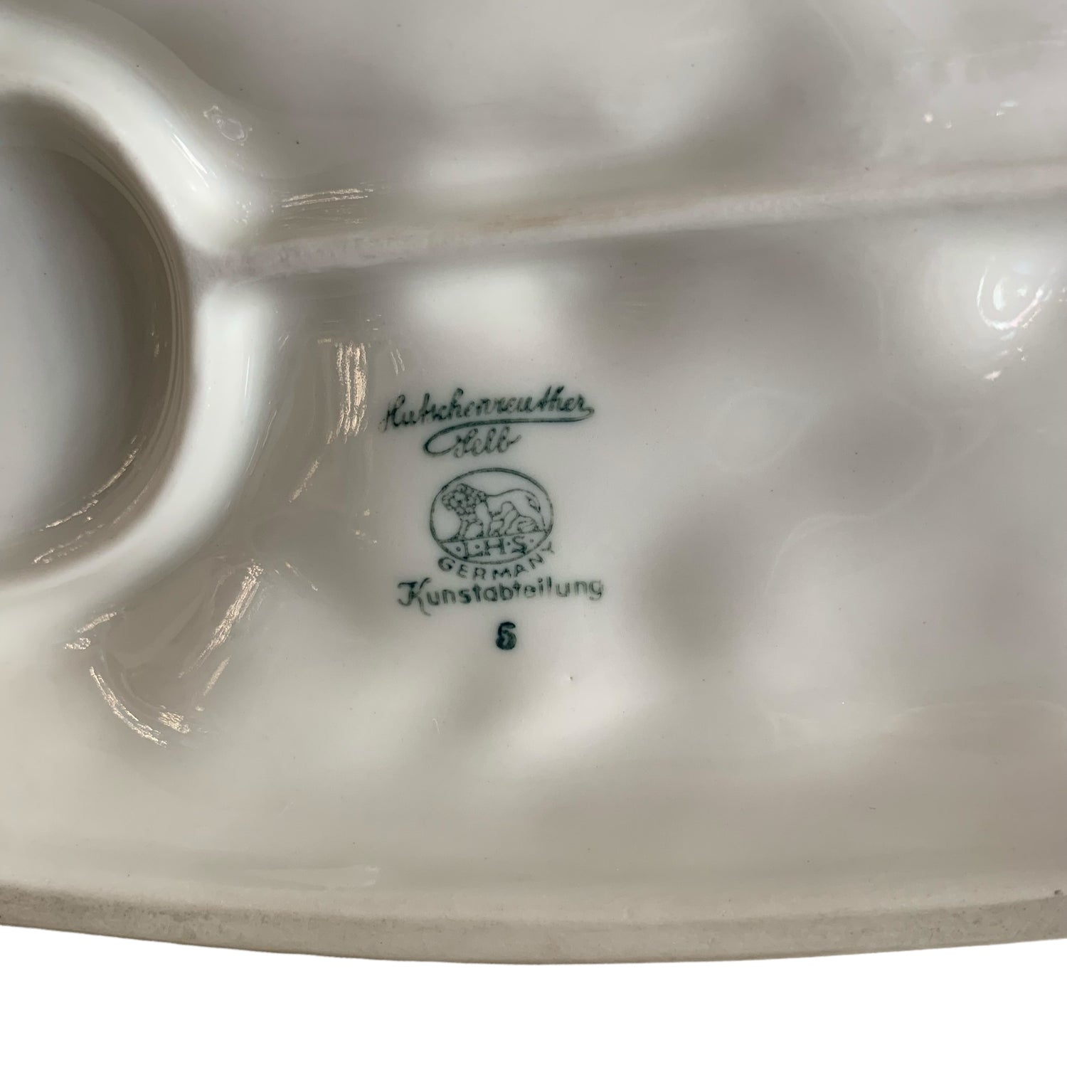 Figura alemana Hutschenreuther porcelana "ciervo y perro" SXX
