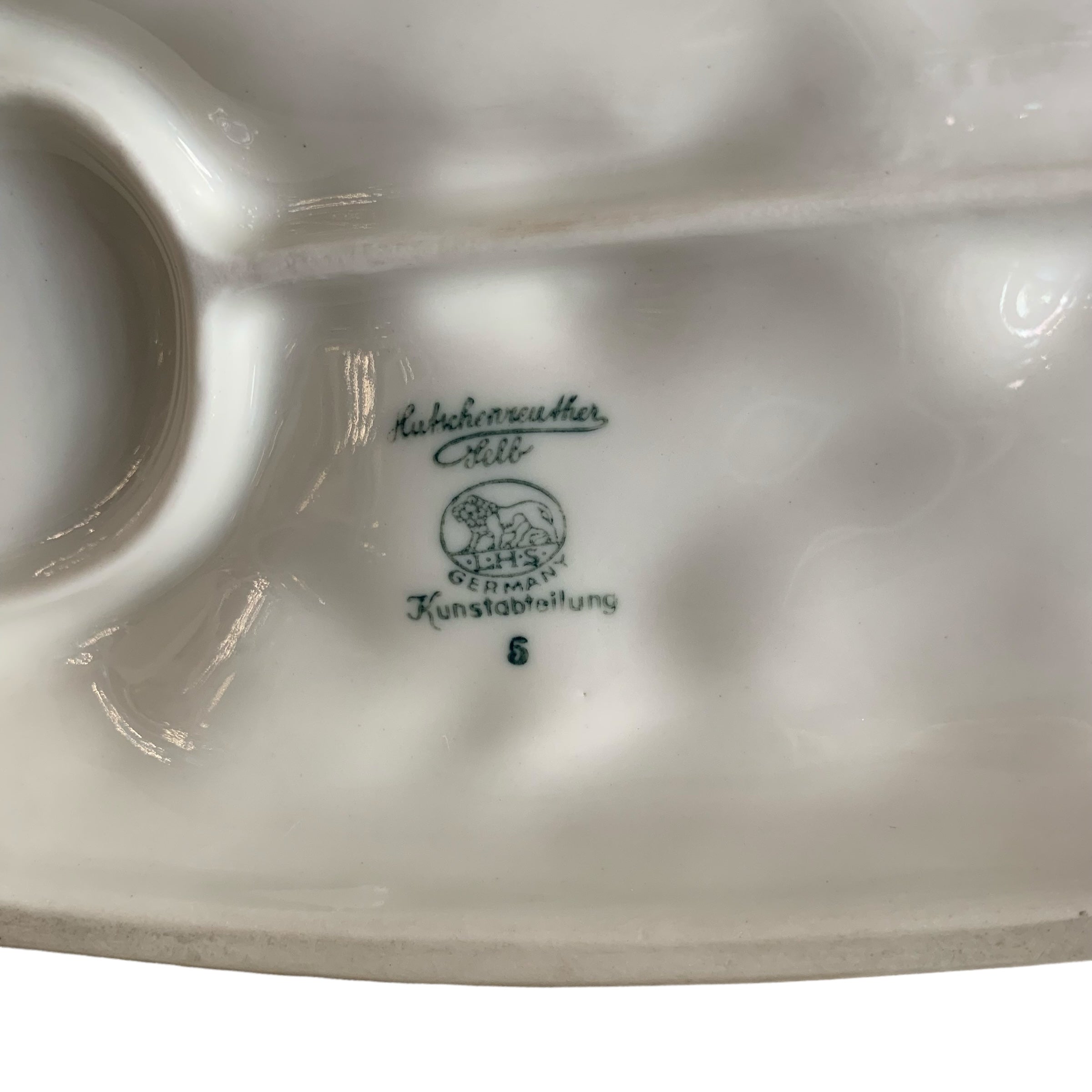 Figura alemana Hutschenreuther porcelana "ciervo y perro" SXX