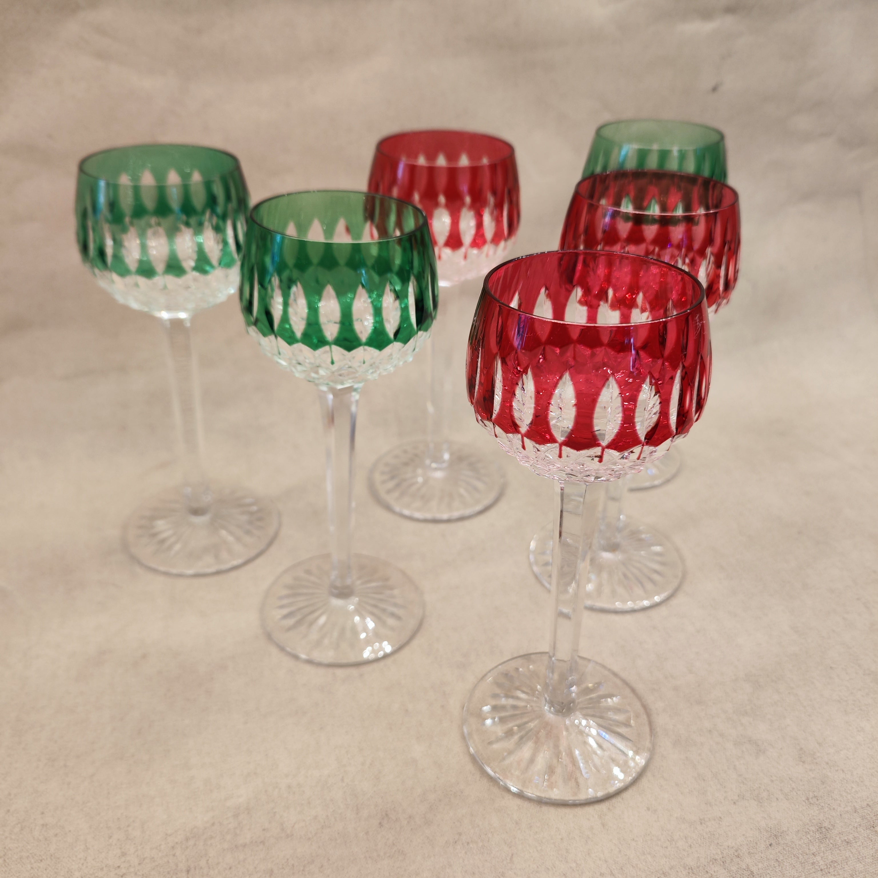 Juego de 6 copas Saint Louis modelo Manhattan. SXX