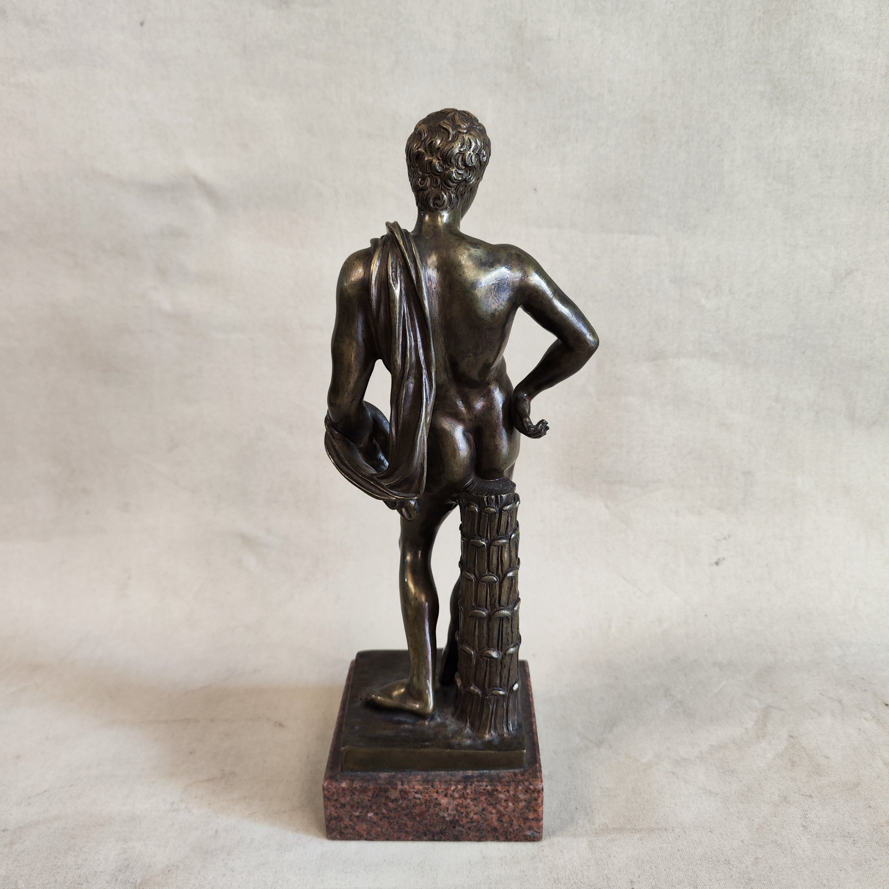 Escultura italiana de bronce dios Apolo. SXIX