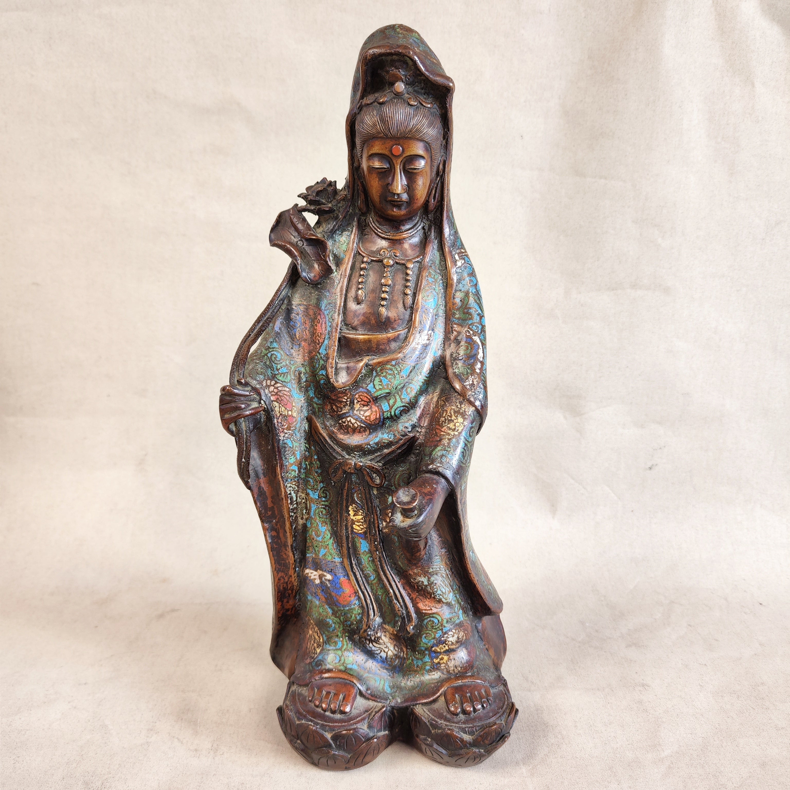 Figura cloissone japones. Época Meiji. SXIX