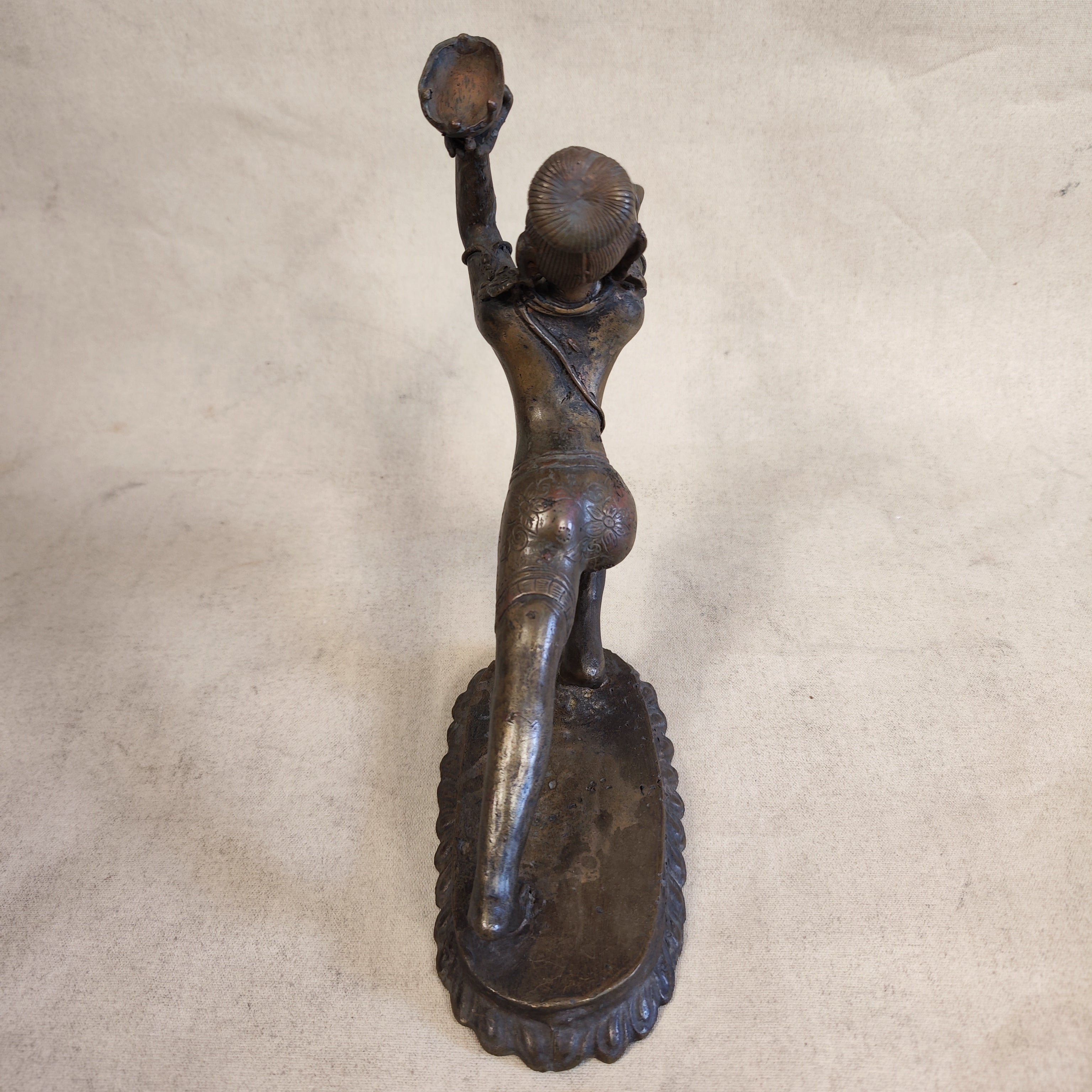 Bronce tailandes Apsara. SXIX