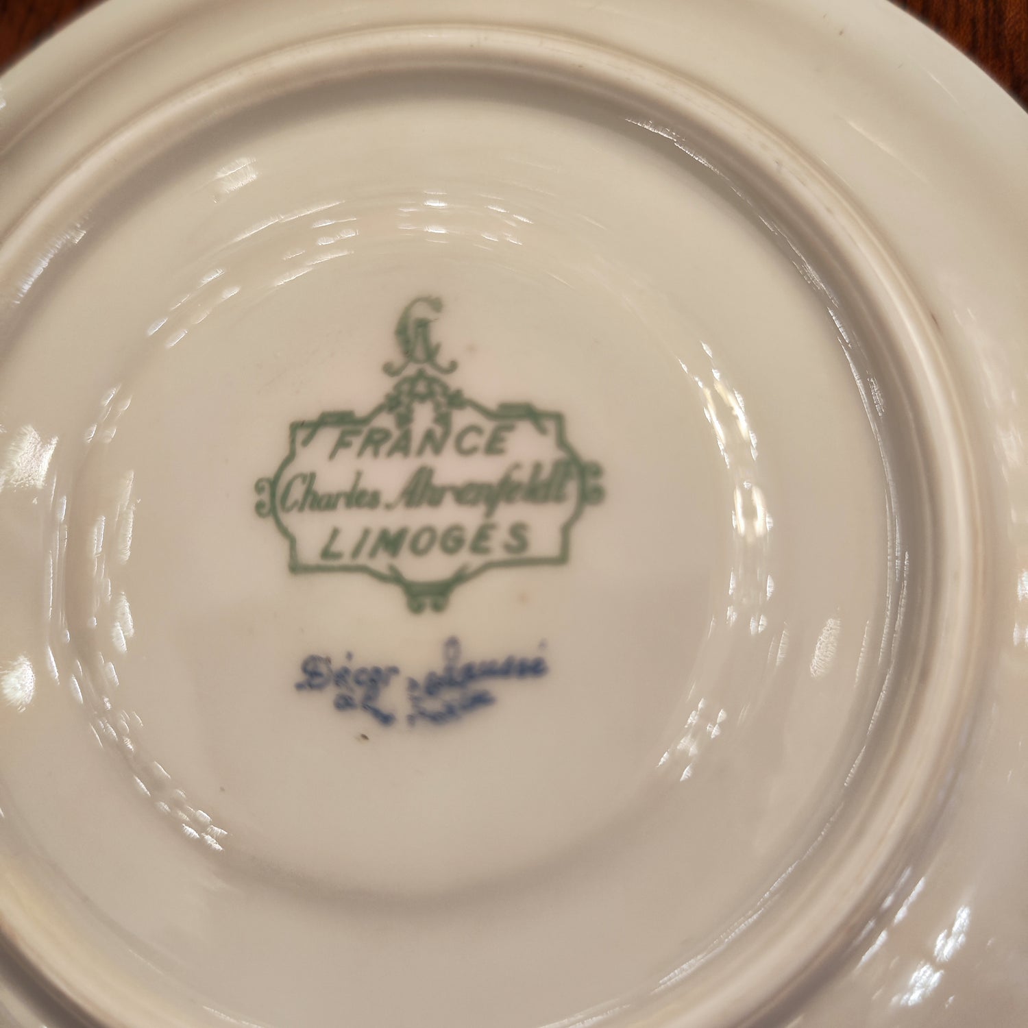 Juego de porcelana pára cafe Limoges Charles Ahrenfaldt. Francia 1920