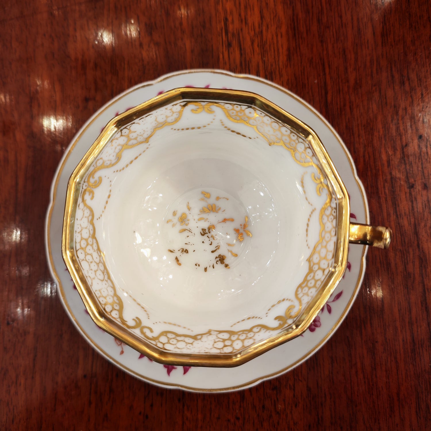 Magnifica taza de te Limoges L. Bernardaud & Co por Christofle. Frncia SXX