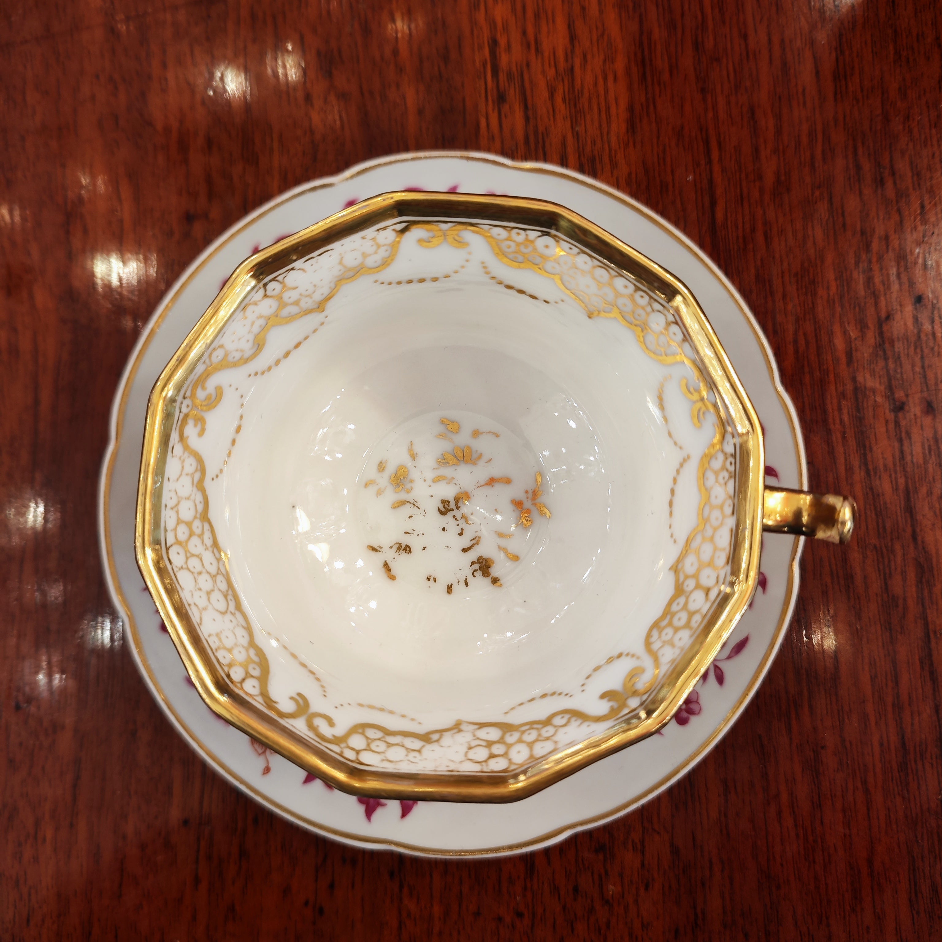 Magnifica taza de te Limoges L. Bernardaud & Co por Christofle. Frncia SXX