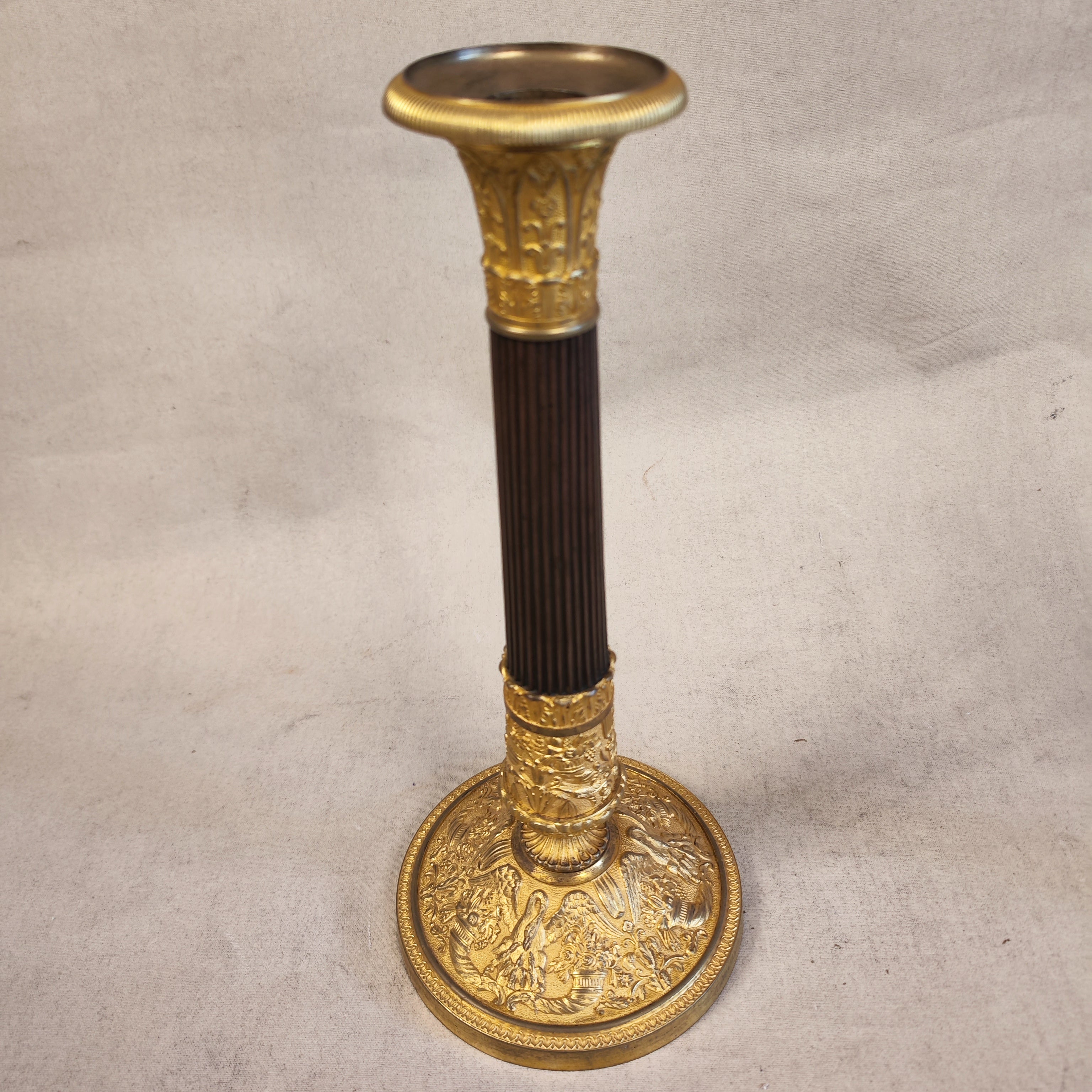 Par de candelabros bronce época Napoleón III. Francia SXIX