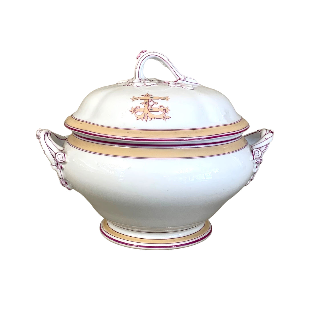 Sopera de porcelana francesa época Napoleón III SXIX