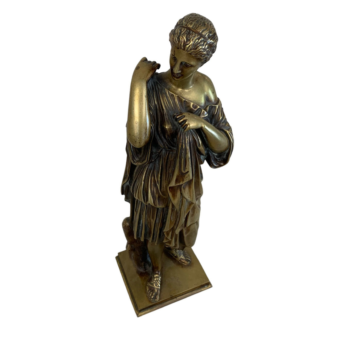 Escultura francesa de bronce Diana de Gabii SXIX
