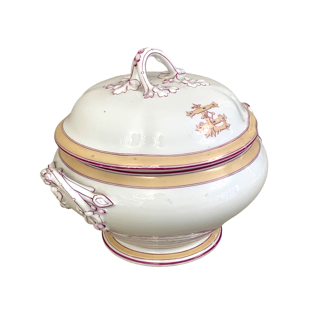 Sopera de porcelana francesa época Napoleón III SXIX