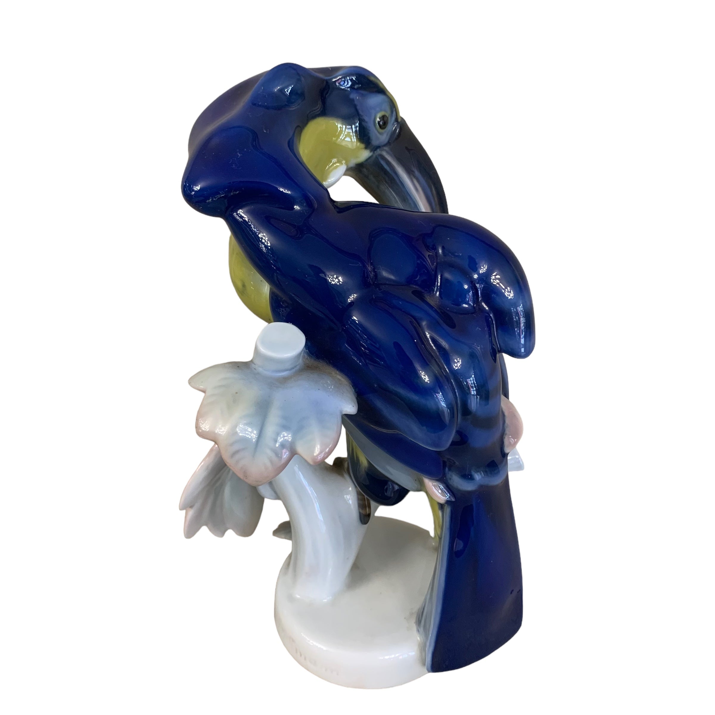 Raro Tucán de porcelana azul Rosenthal. SXX