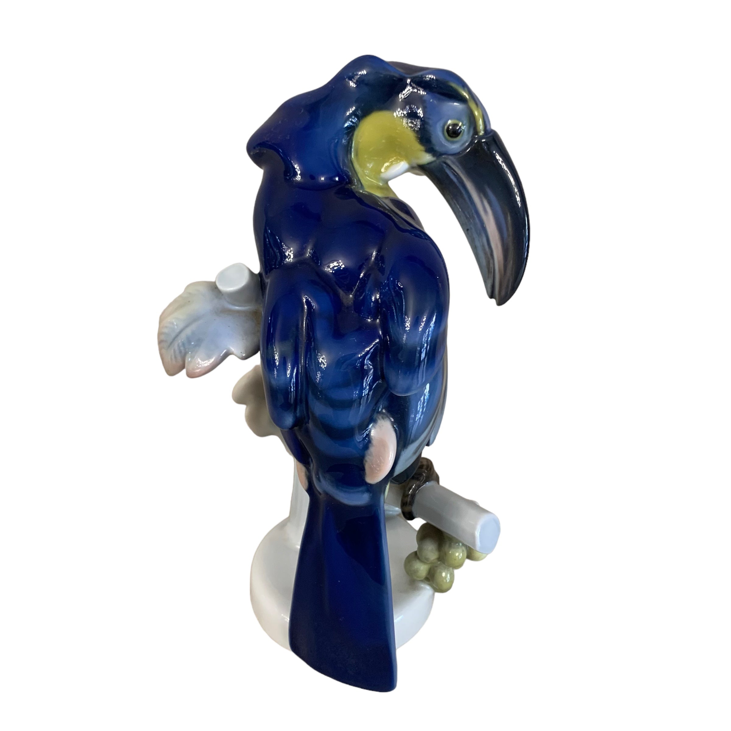 Raro Tucán de porcelana azul Rosenthal. SXX