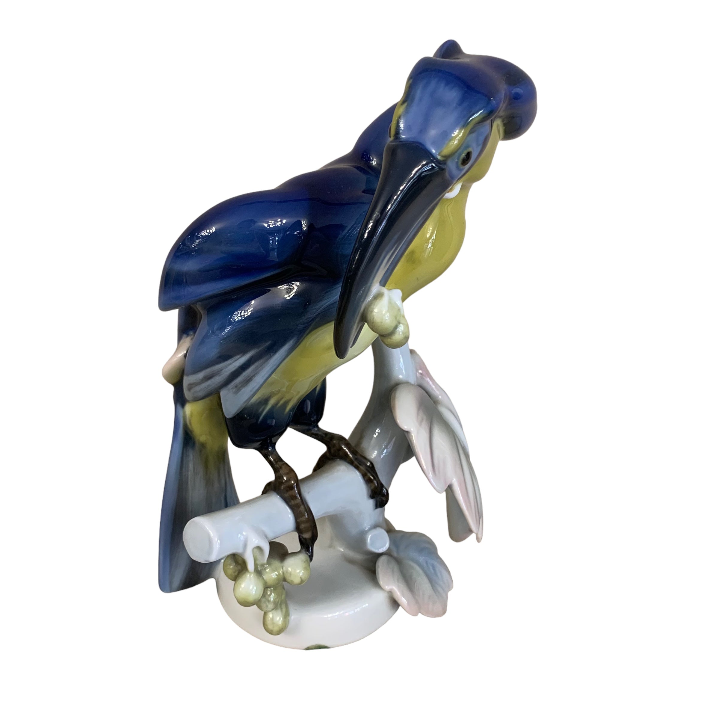 Raro Tucán de porcelana azul Rosenthal. SXX