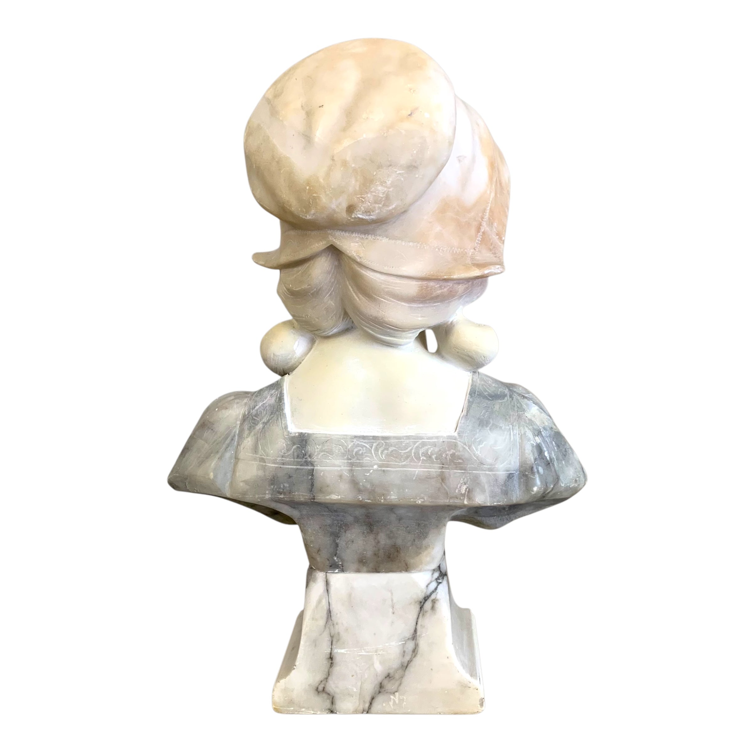 Busto de alabastro. Italia. SXIX