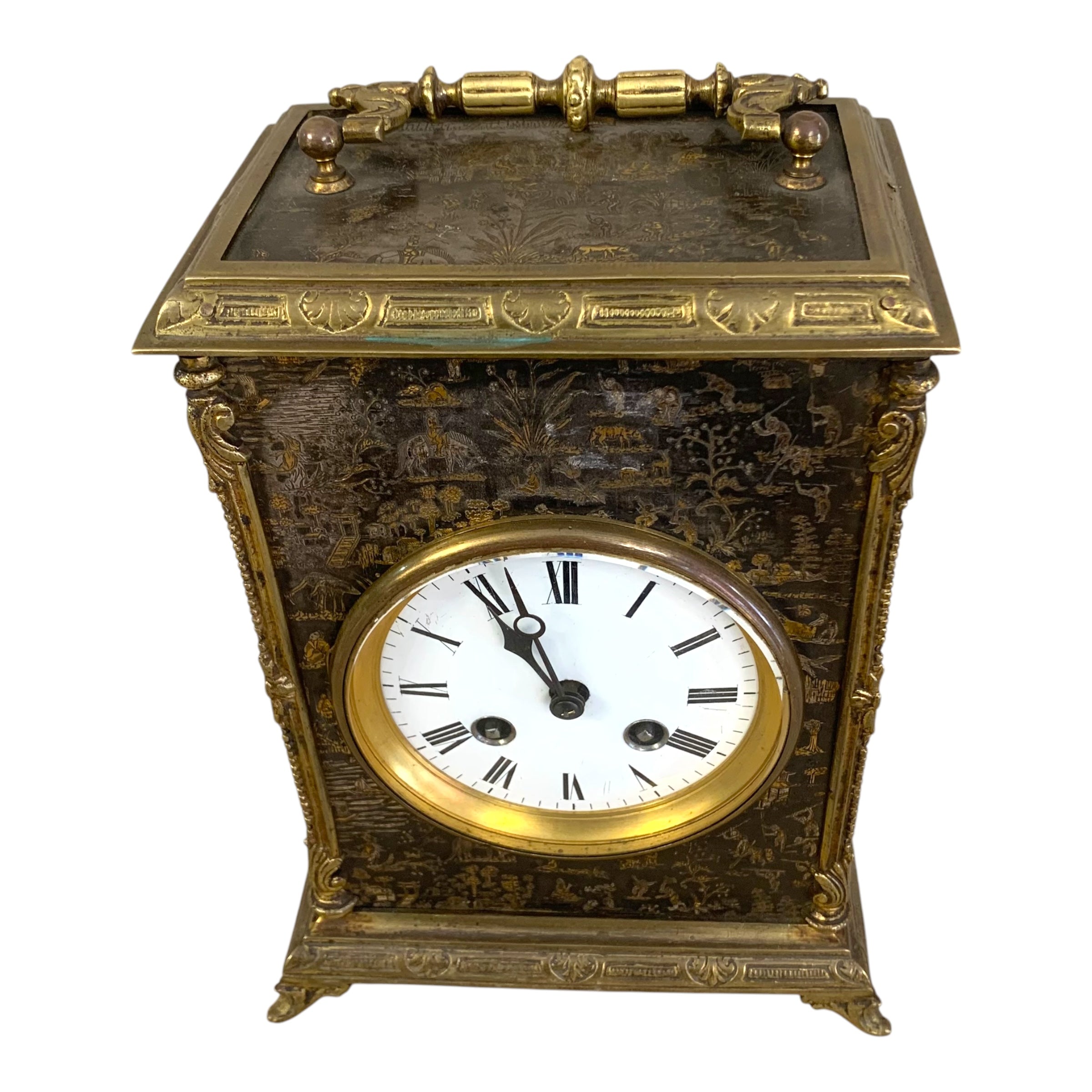 Reloj de bronce epoca Napoleon III CHINOSERIE. SXIX