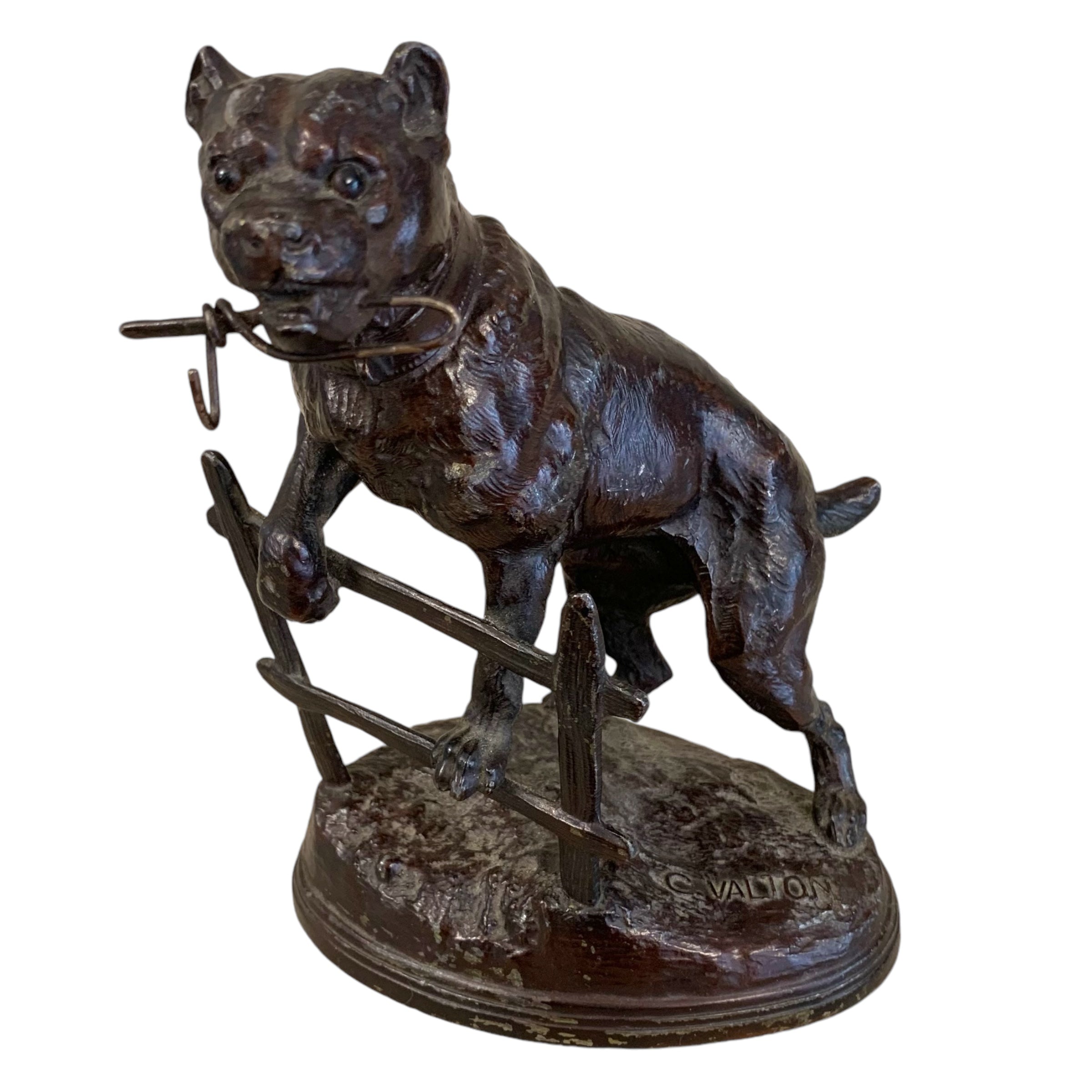 Perro "petit bronce". Charles Valton (1851-1918)