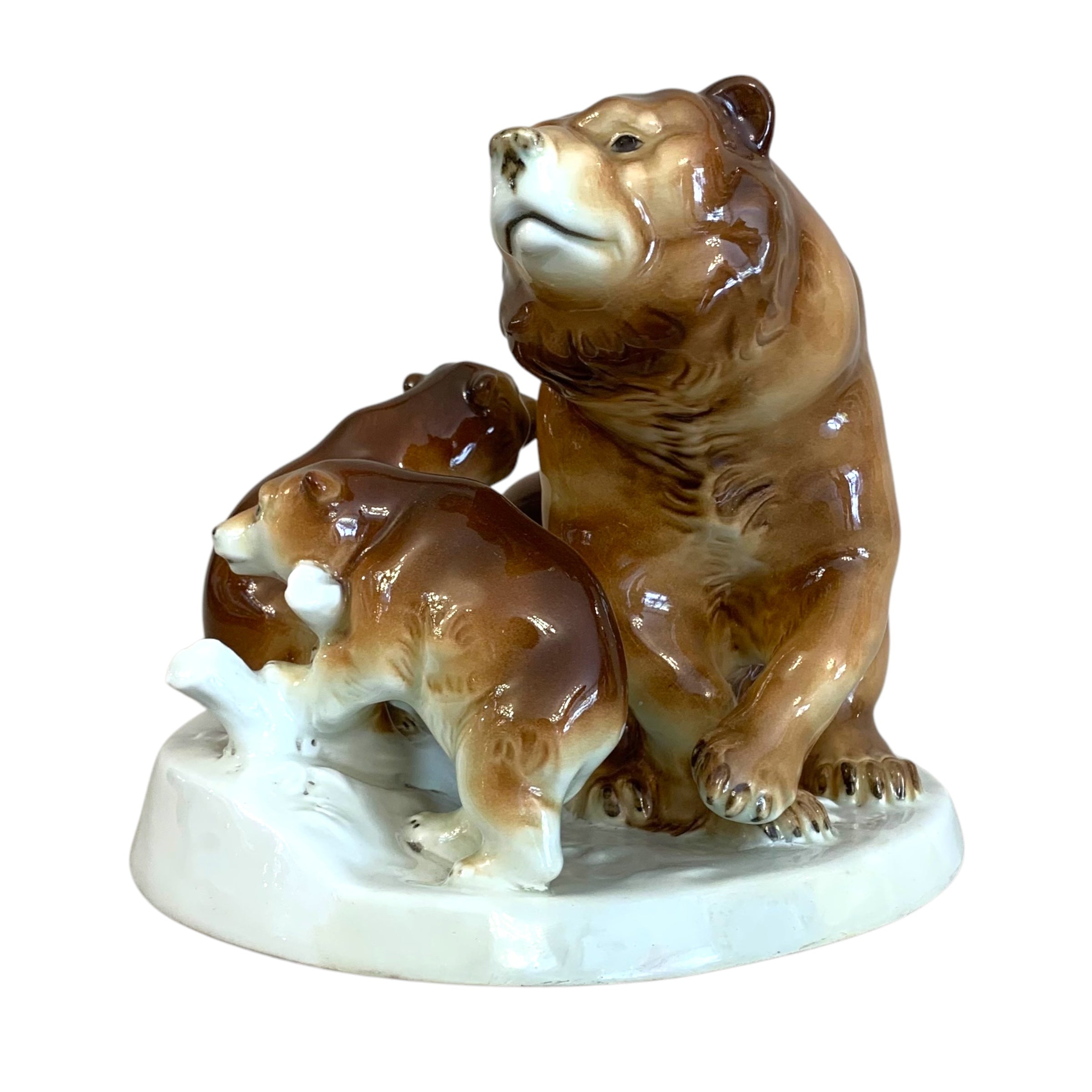 Oso de porcelana alemana. SXX