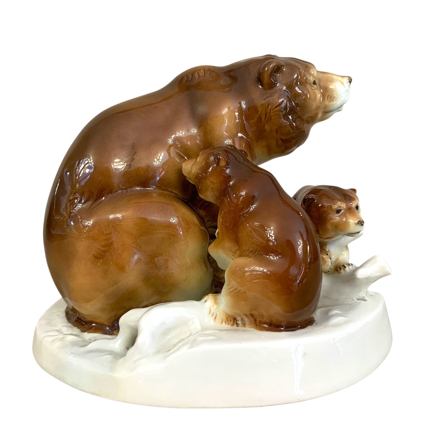 Oso de porcelana alemana. SXX