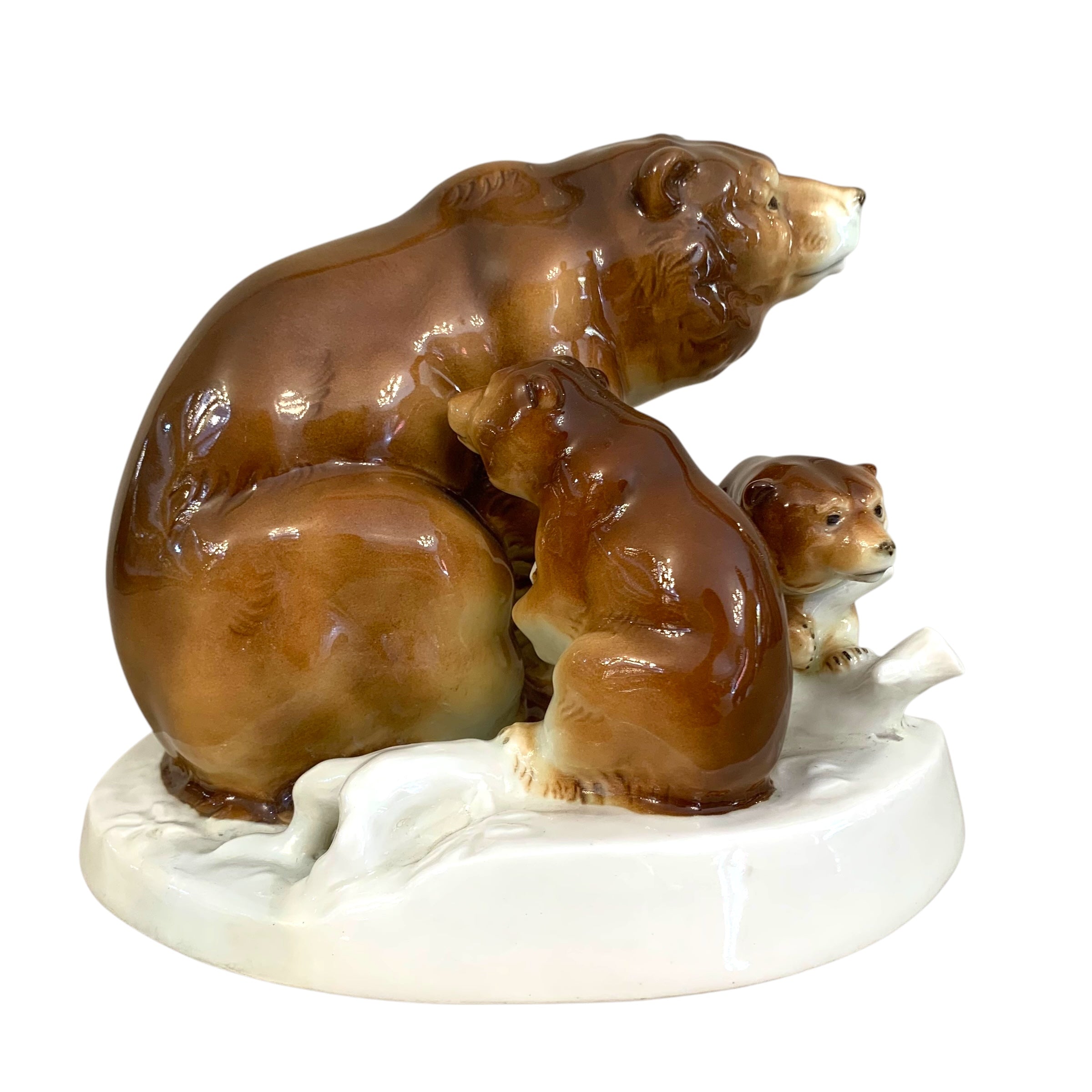 Oso de porcelana alemana. SXX