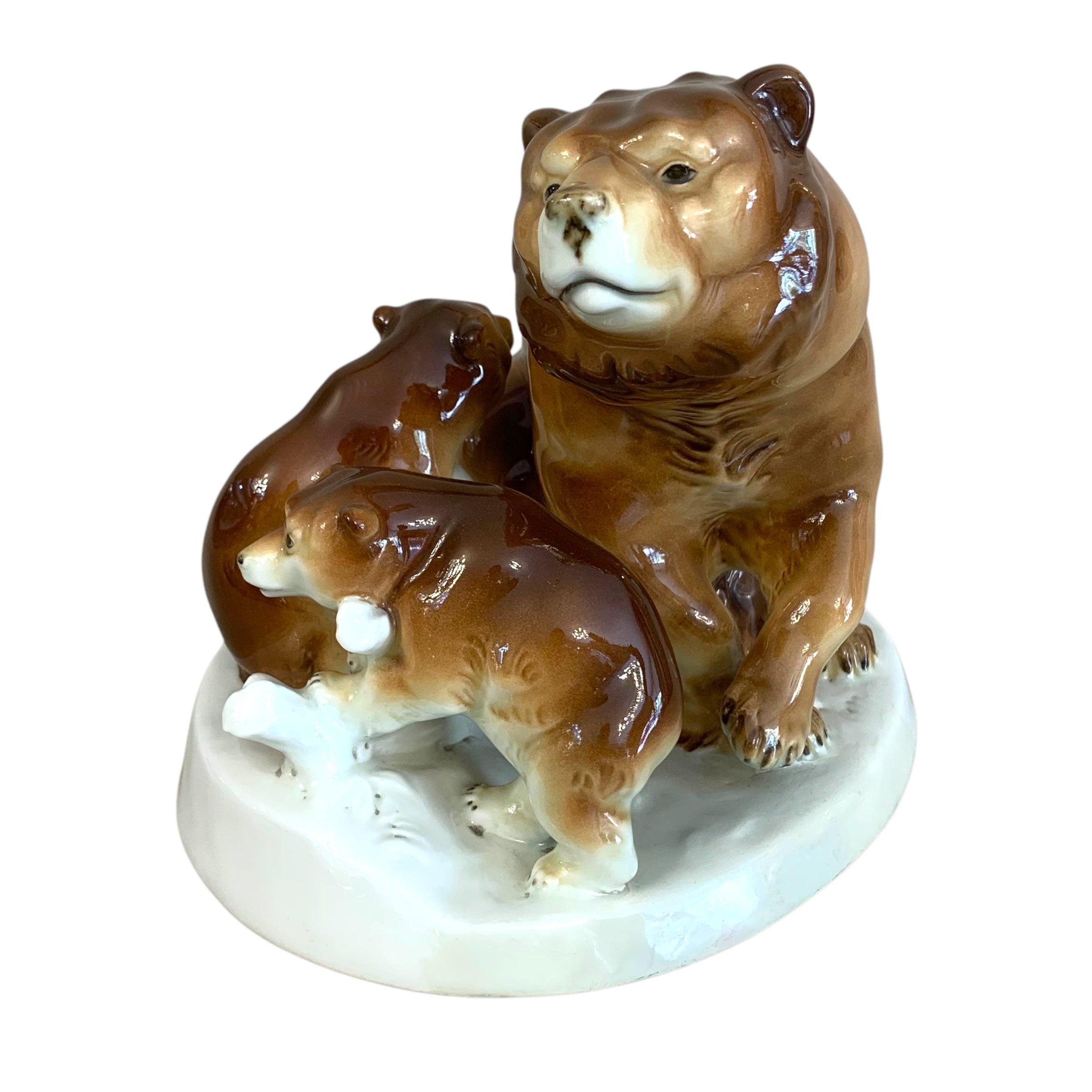 Oso de porcelana alemana. SXX