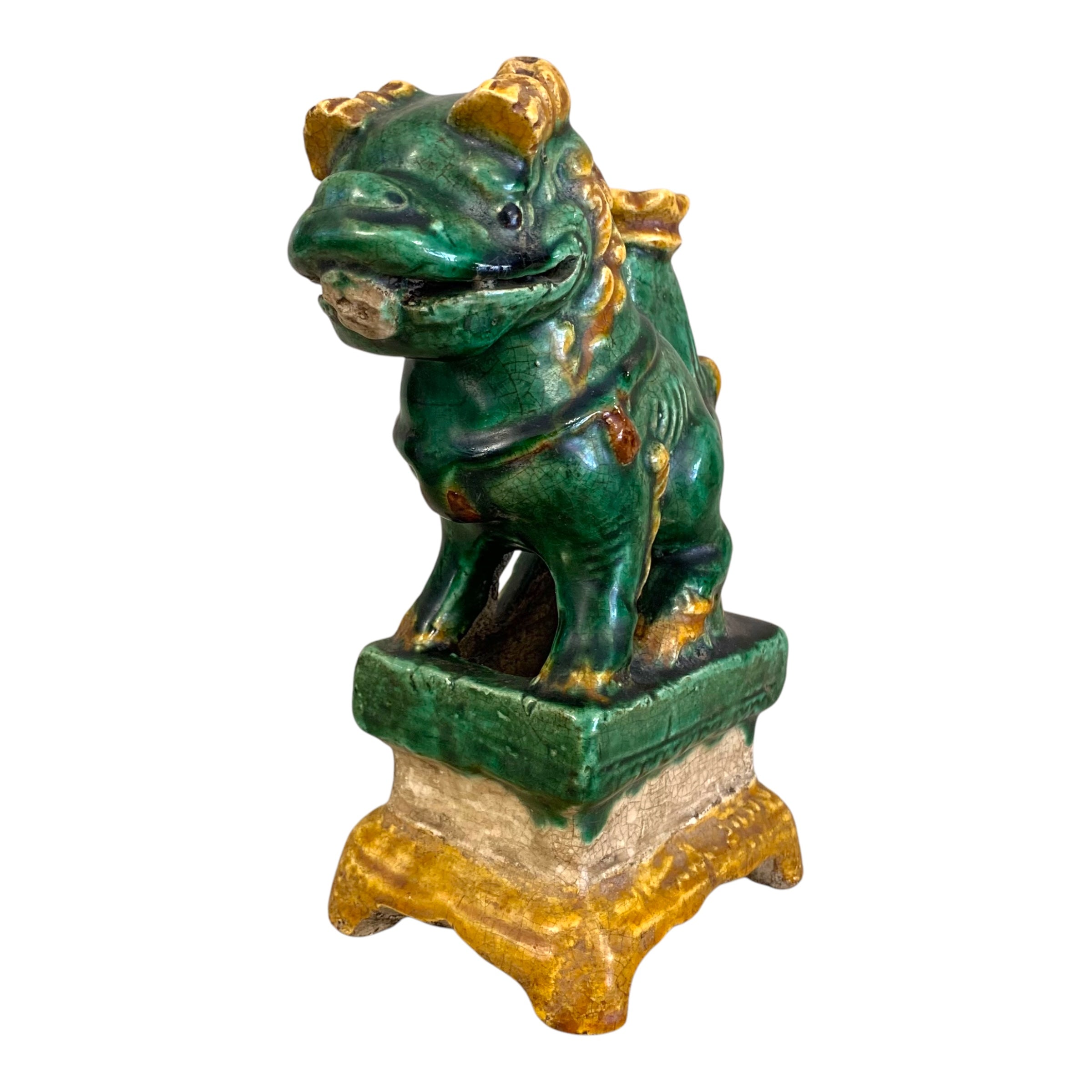 Par de leones de palacio. Dinastia Ming. SXVII