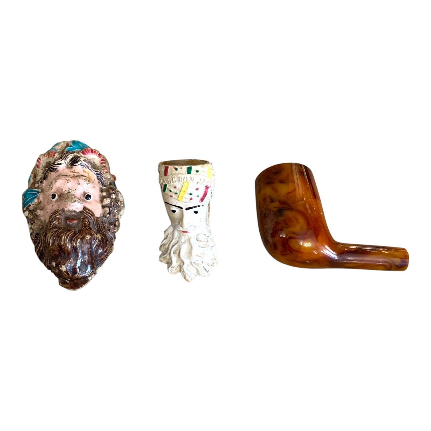 Tres cabezas de pipa. Francia. SXIX