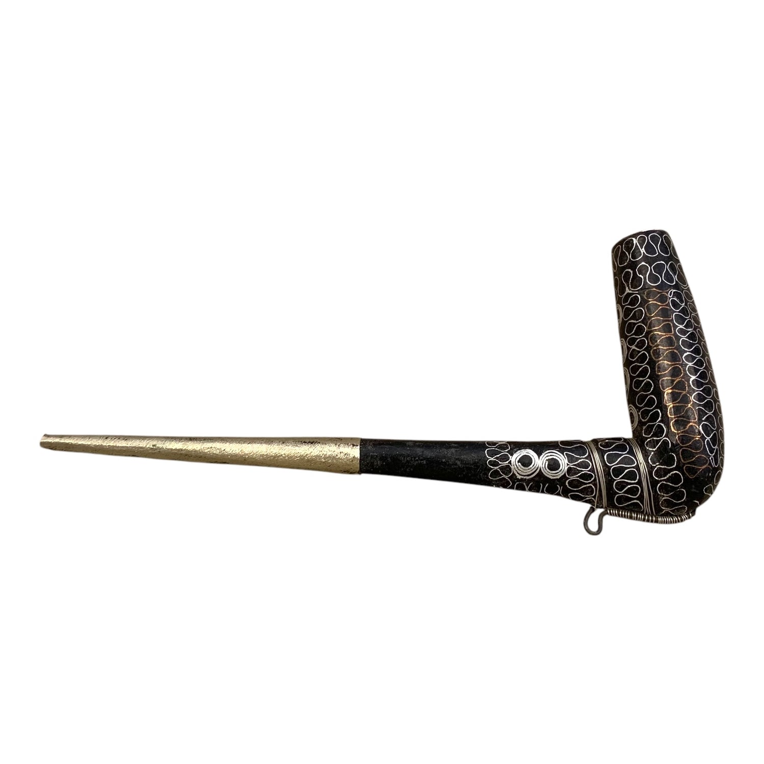 Pipa otomana plata. Rumania. SXIX