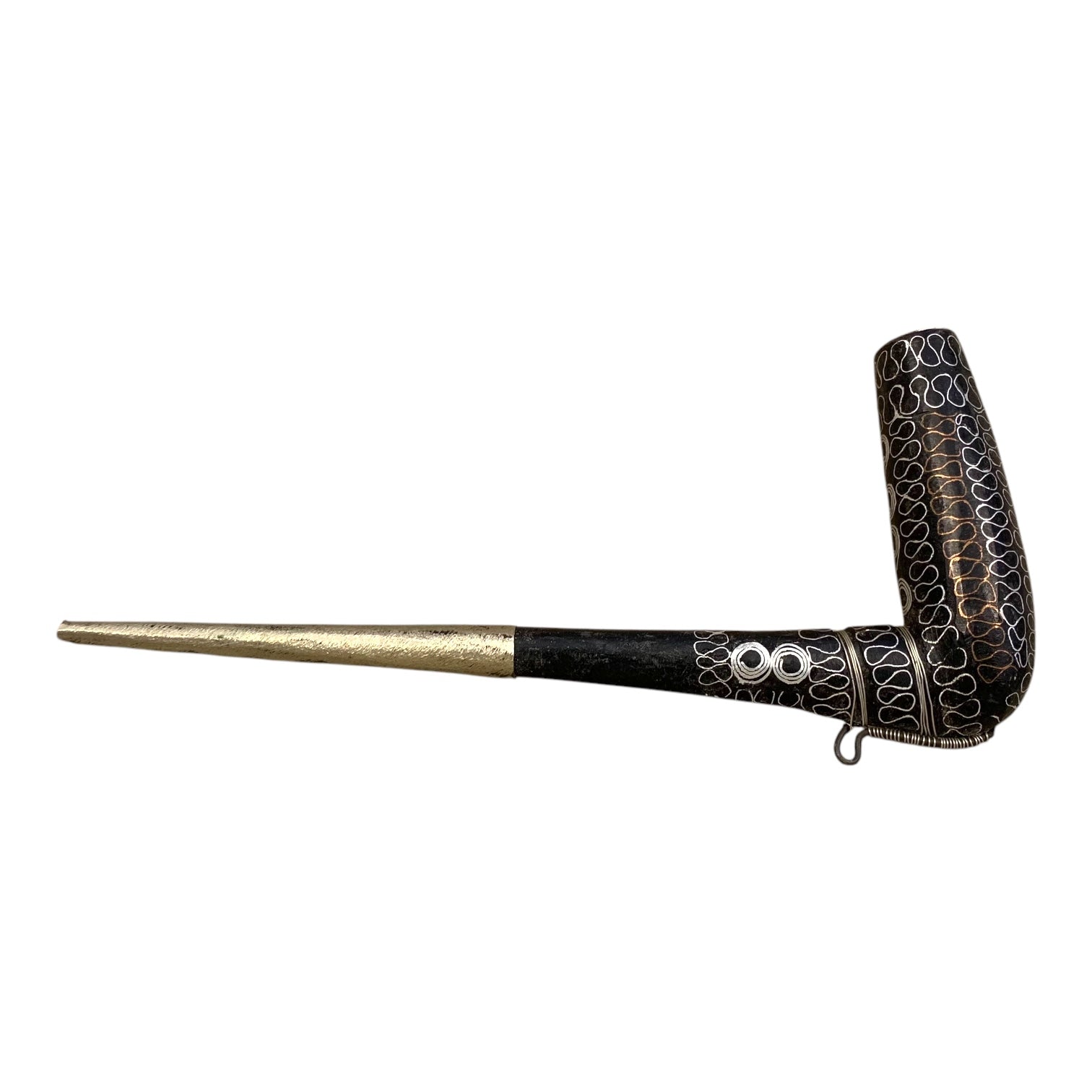 Pipa otomana plata. Rumania. SXIX