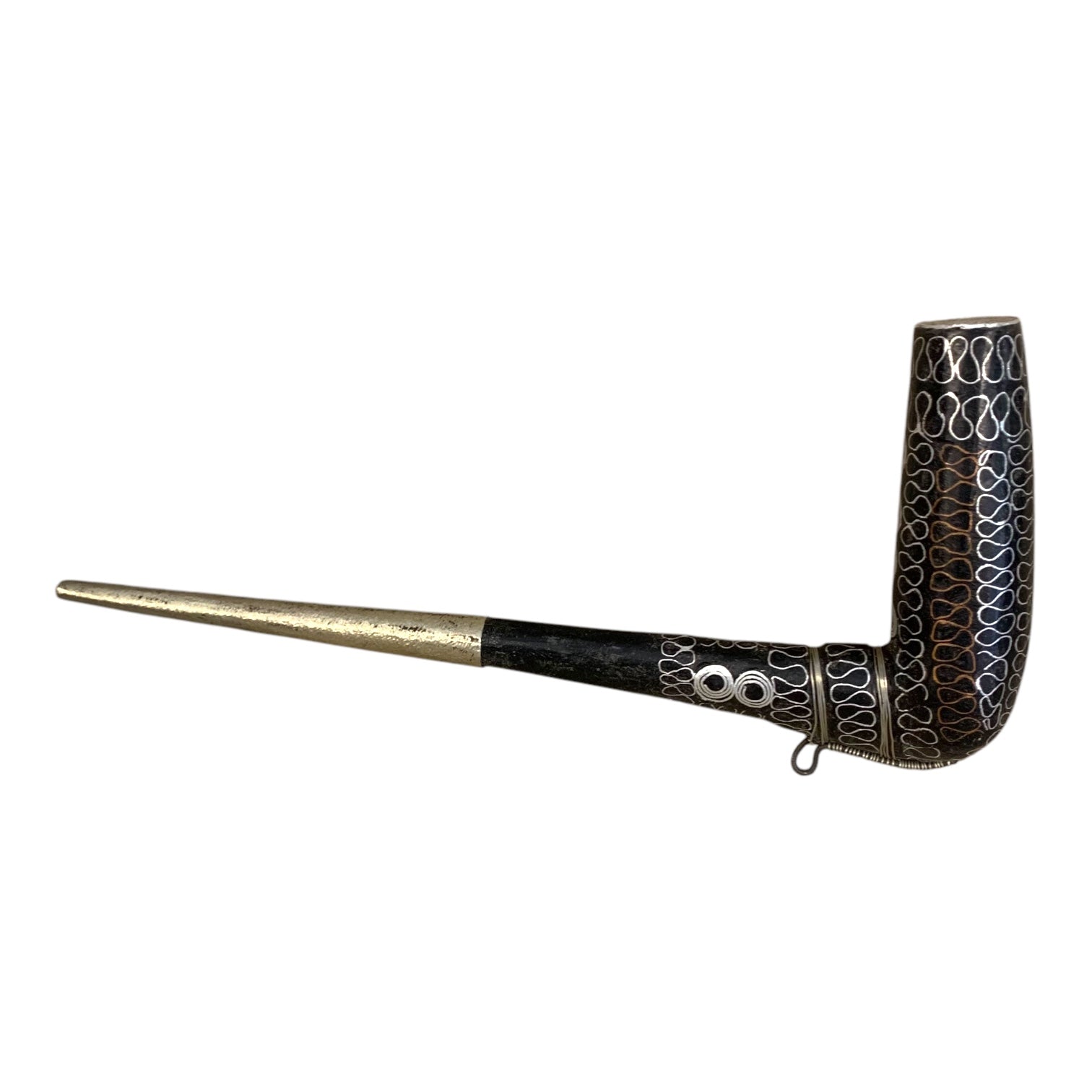 Pipa otomana plata. Rumania. SXIX