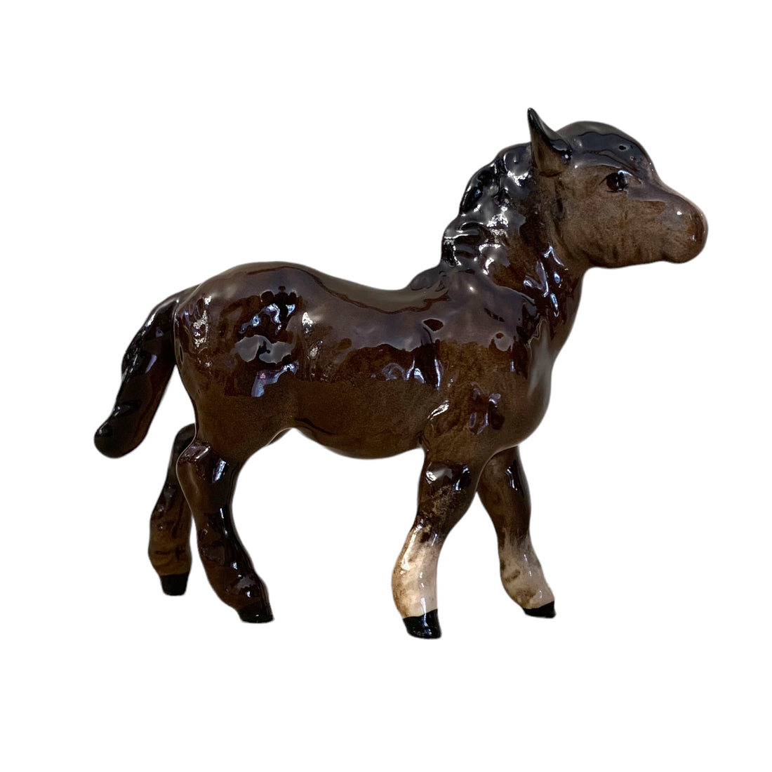 Pony de Shetland de porcelana inglesa Beswick. SXX