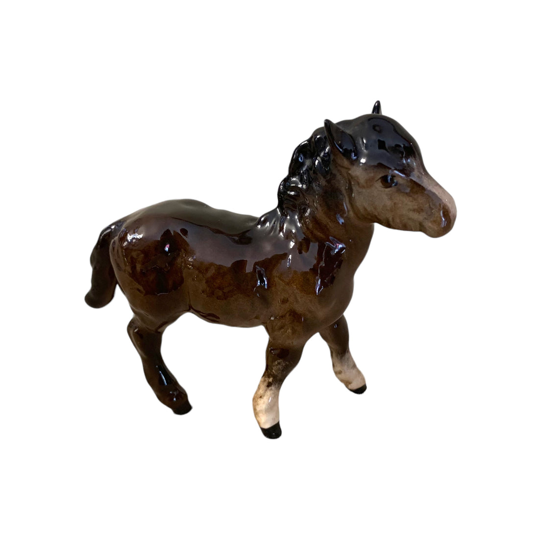 Pony de Shetland de porcelana inglesa Beswick. SXX