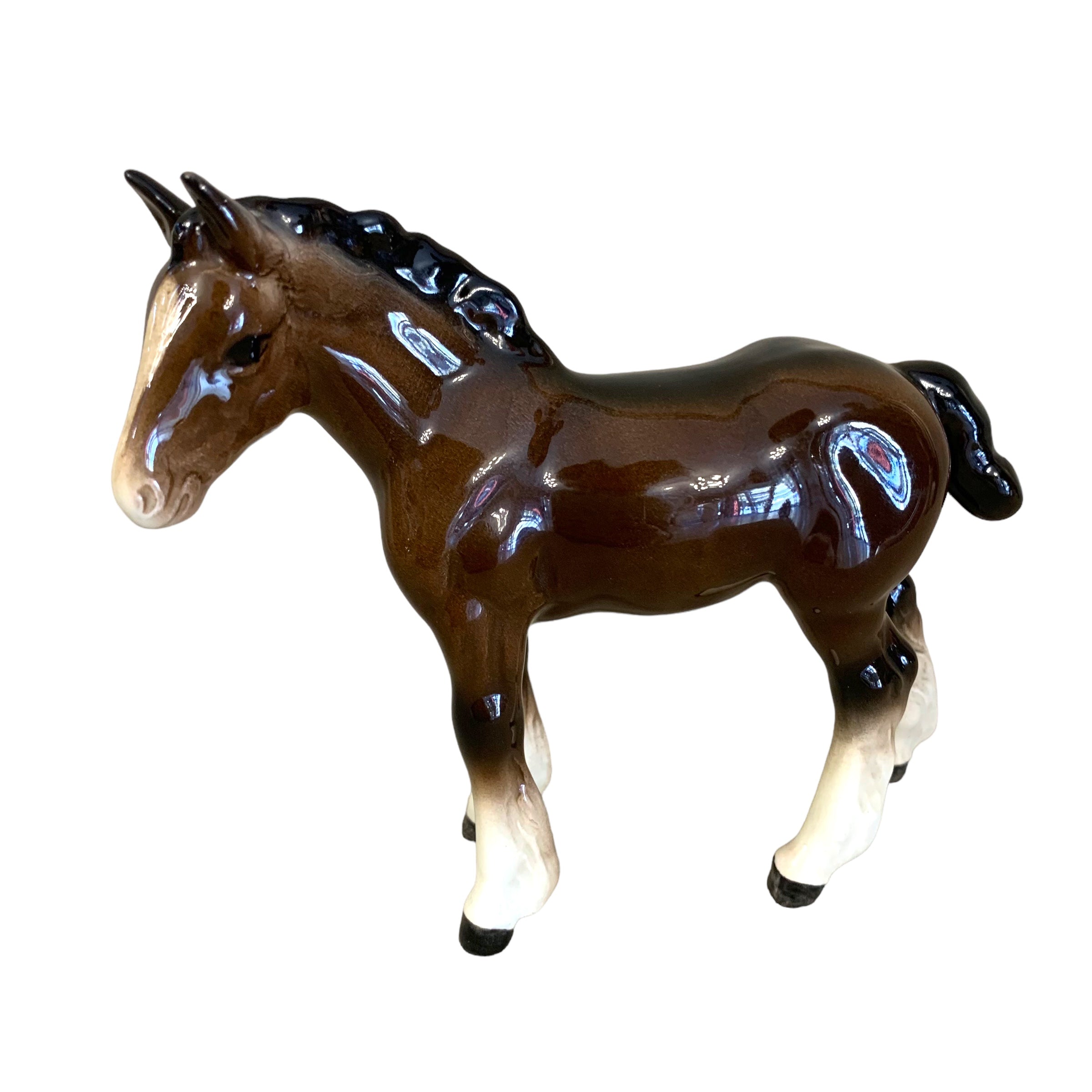 Par de caballos de porcelaan ingelsa Beswick. SXX