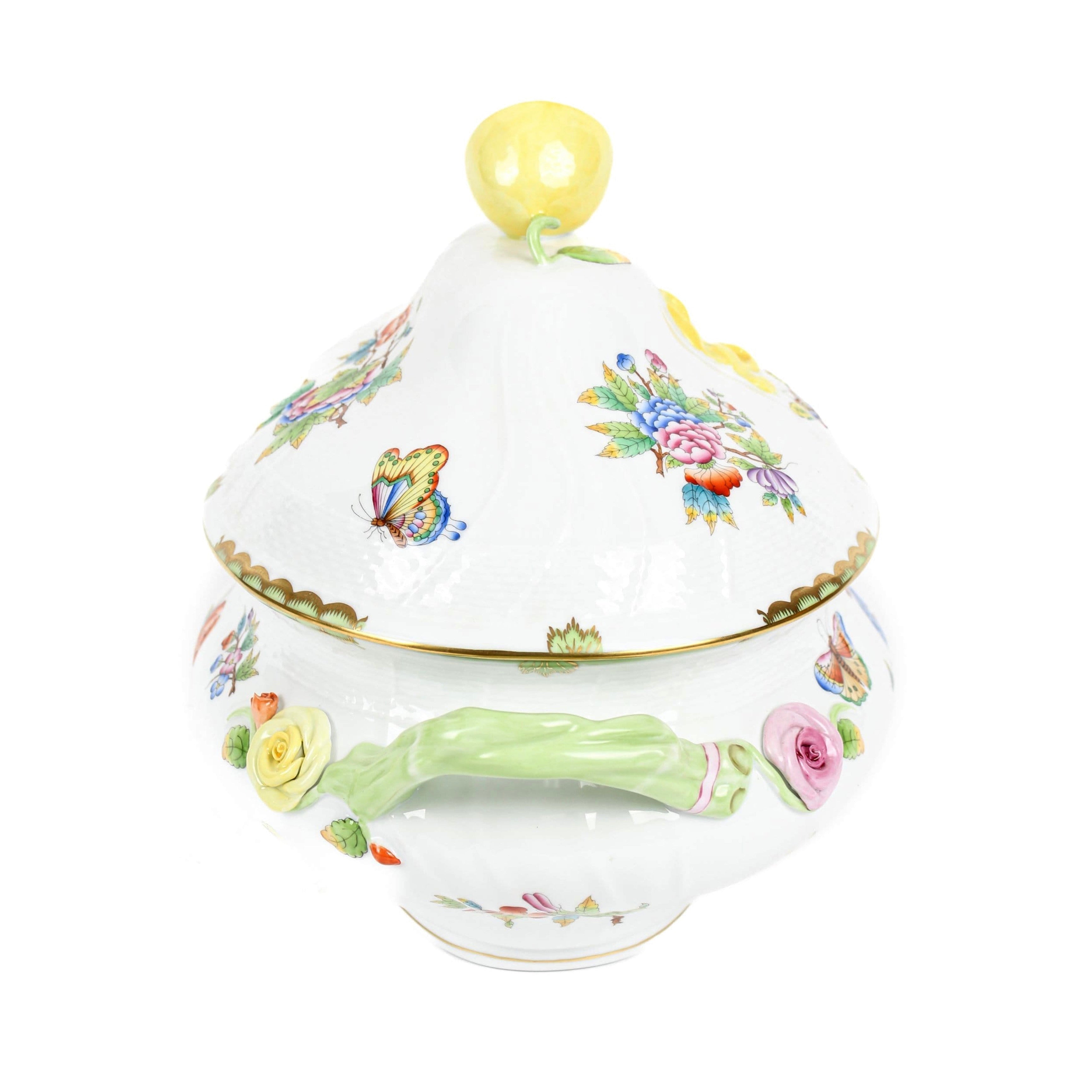 Espectacular sopera porcelana Herend "Reina Victoria". Hungría SXIX