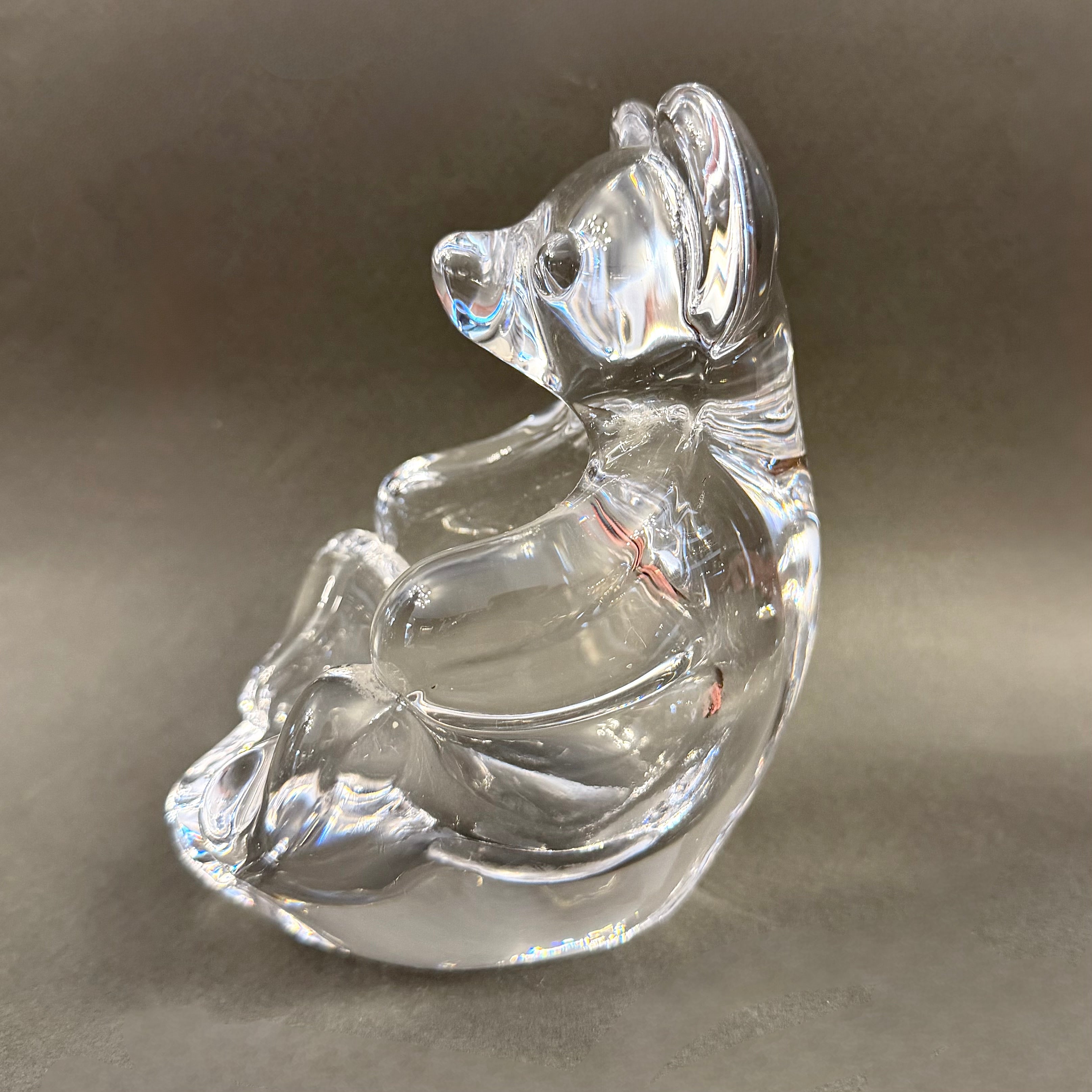 Oso de cristal de francés Vannes-le-Chatel. Francia SXX