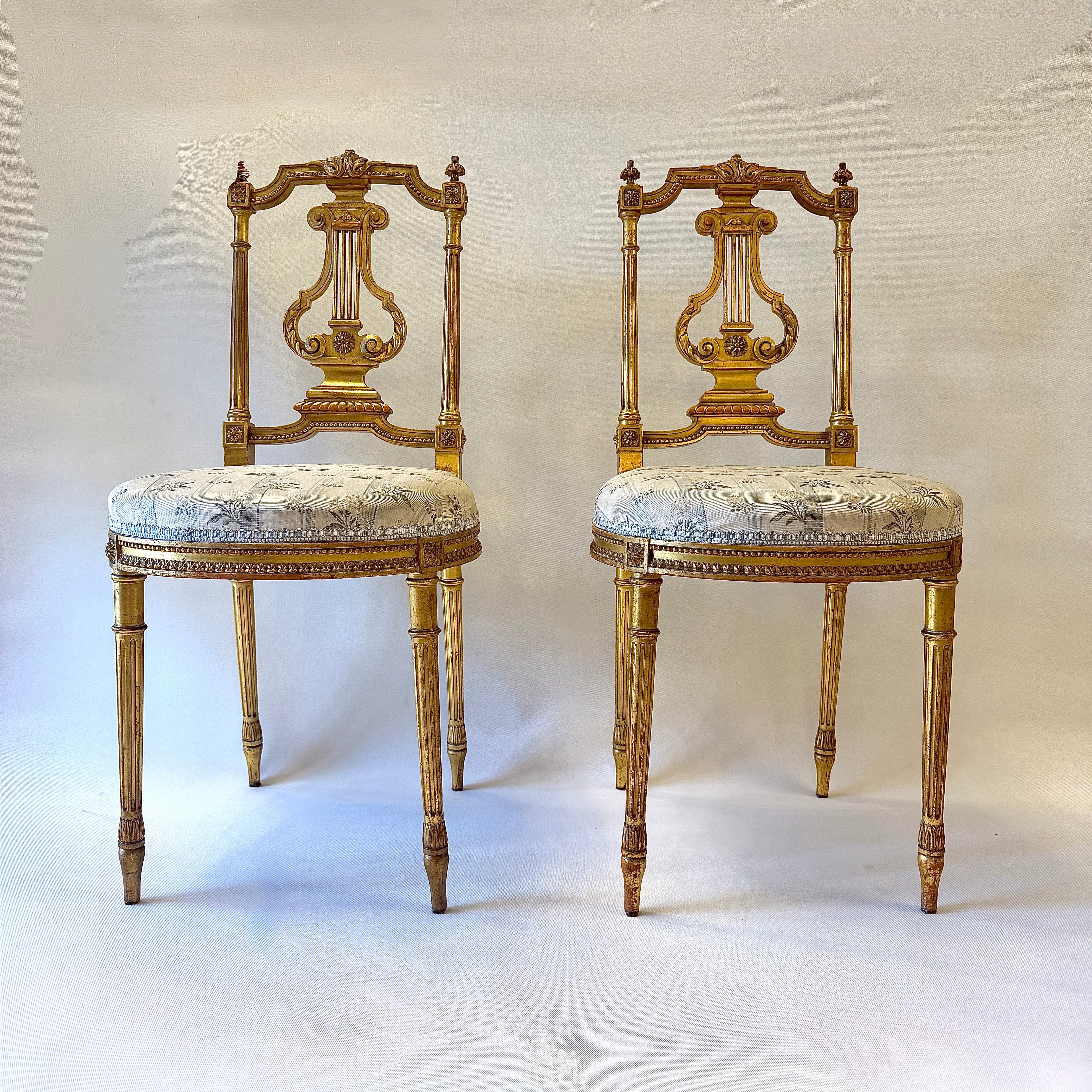 Par de sillas francesas Napoleón III. Francia SXIX