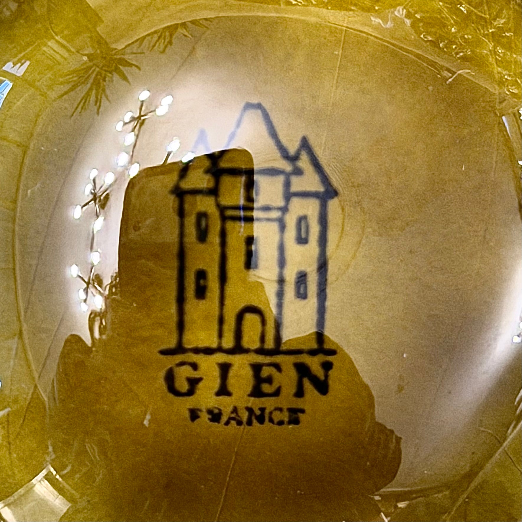 Juego de platos de ostra franceses GIEN. Francia SXX