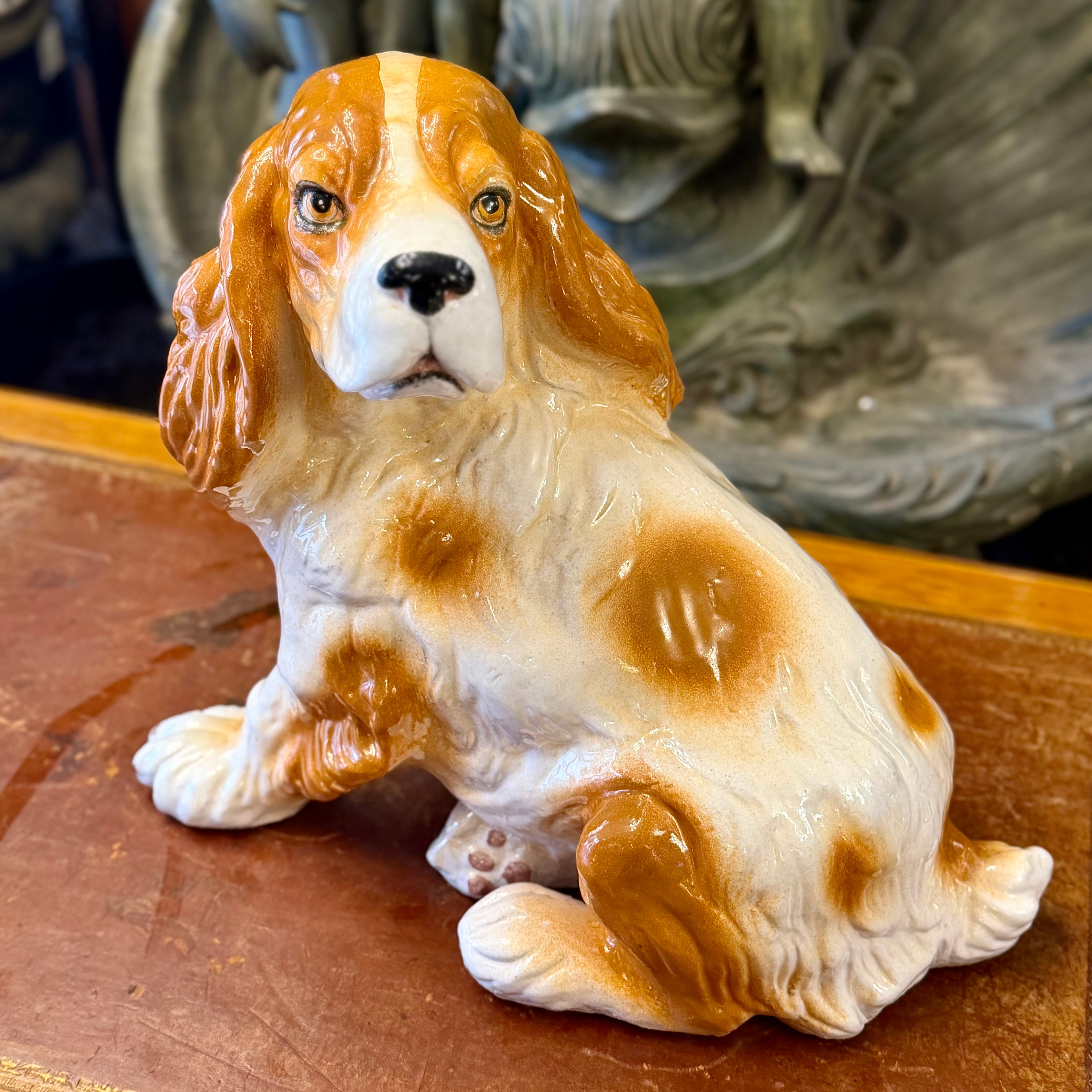 Perro Cocker Spaniel de cerámica diseño italiano. Italia SXX