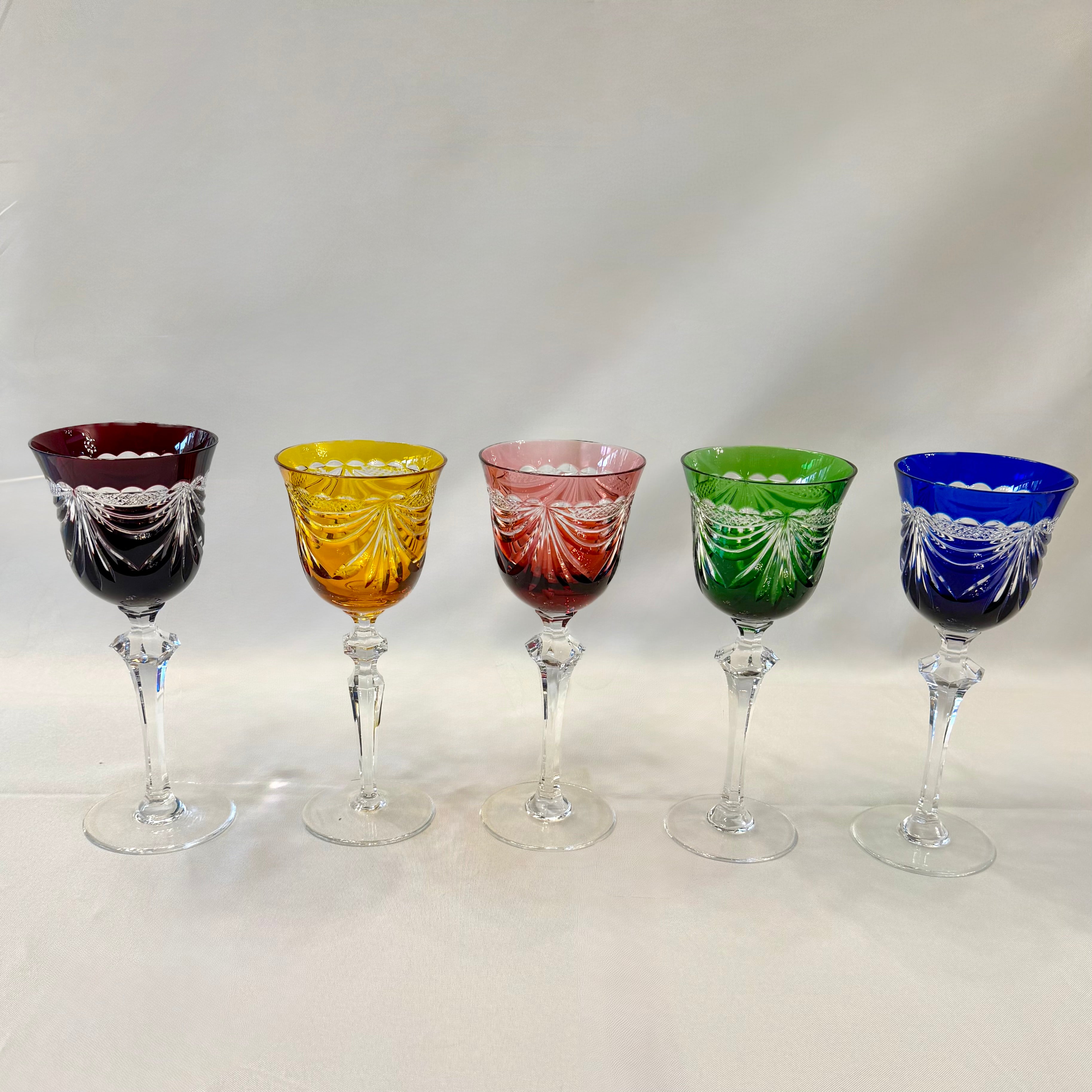 Juego de seis copas Artisanat de Lorraine. Francia SXX