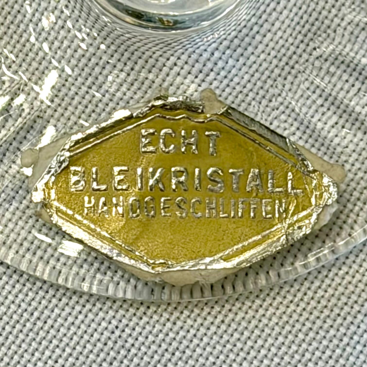 Juego seis copas cristal cortado alemanas. Alemania SXX