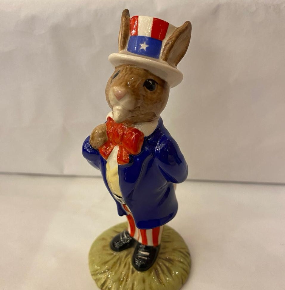 Royal Doulton BunnyKins "Uncle Sam". Año 1985