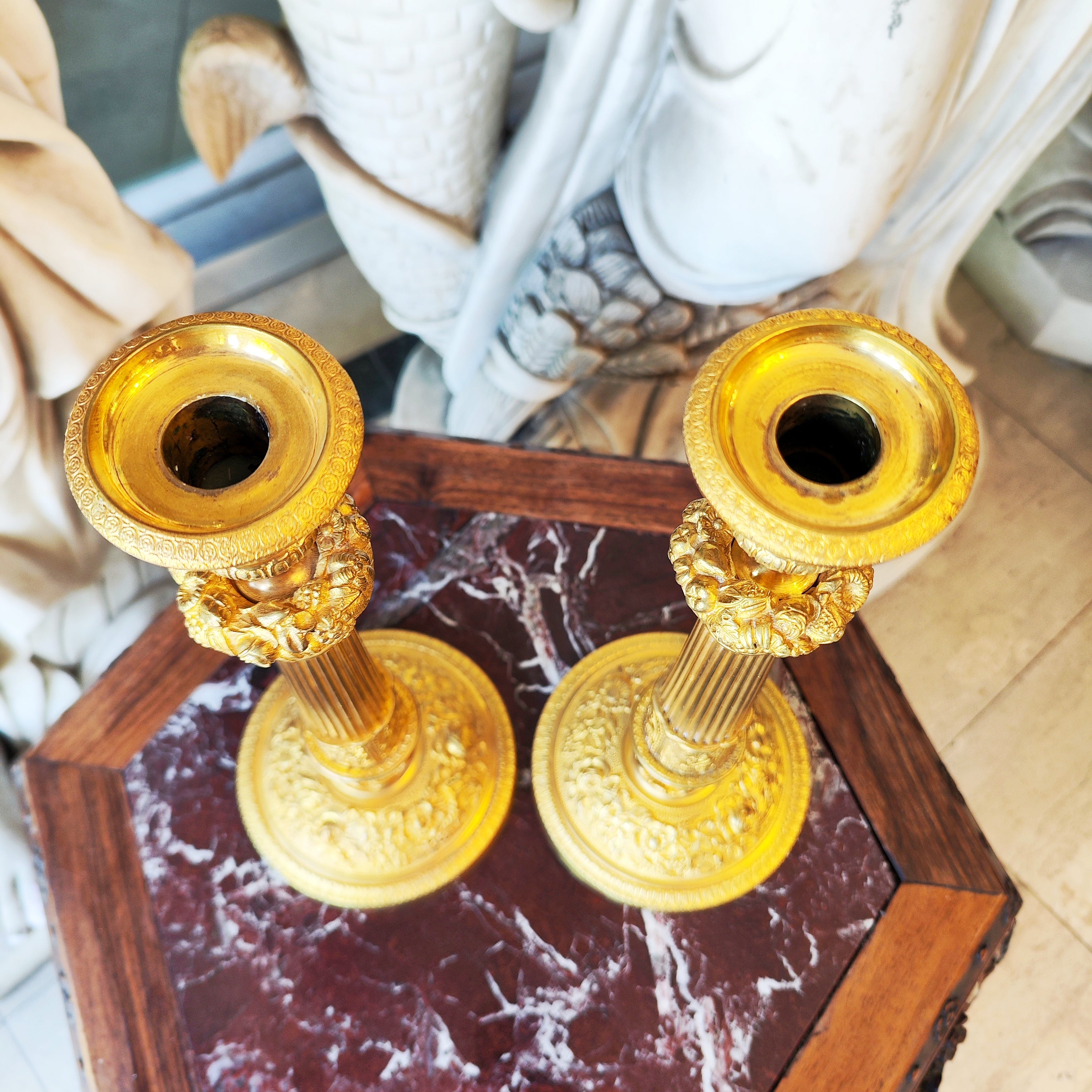 Par de candelabros época Louis Philippe. Francia SXIX