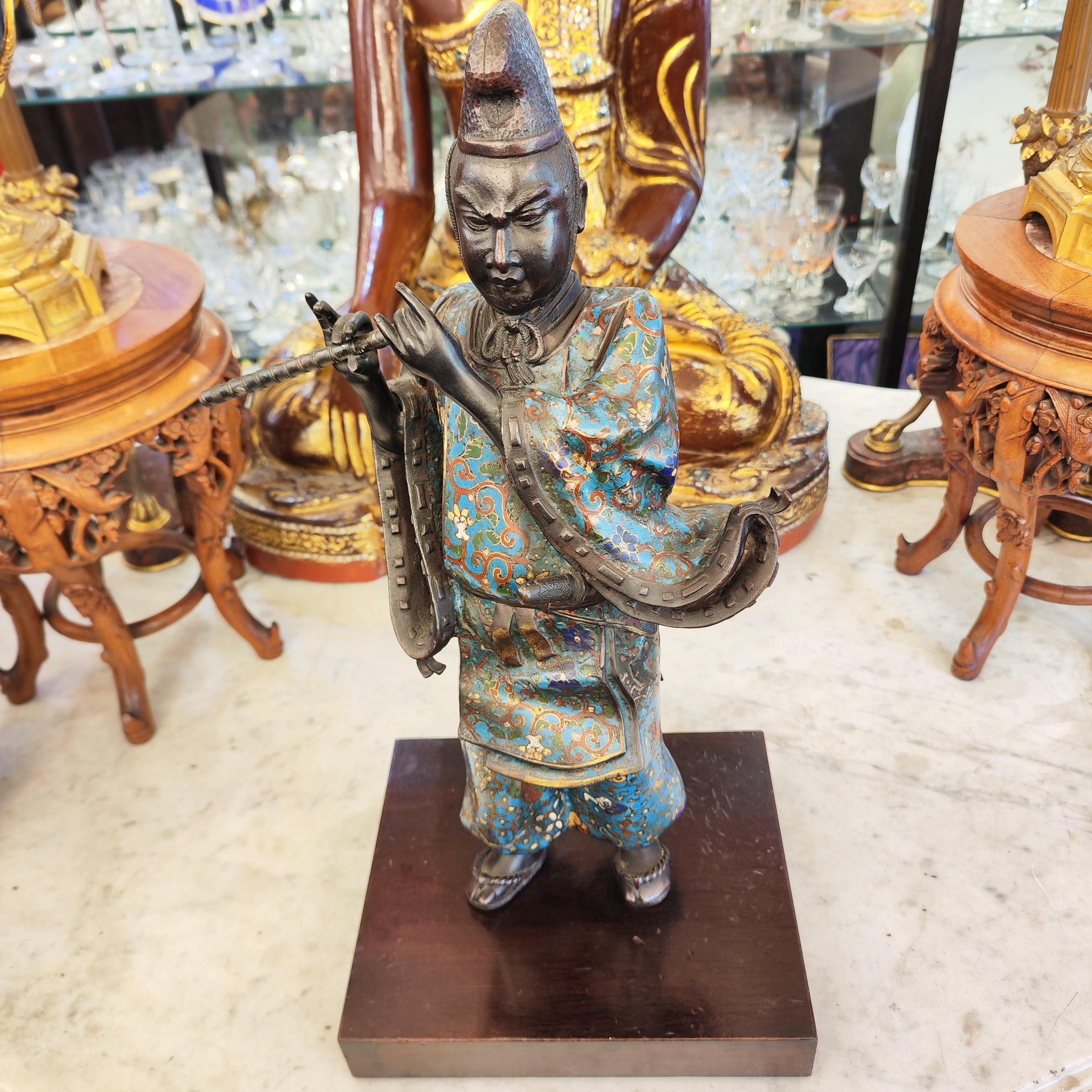 Figura cloissone japonesa Época Edo. Japón XIX