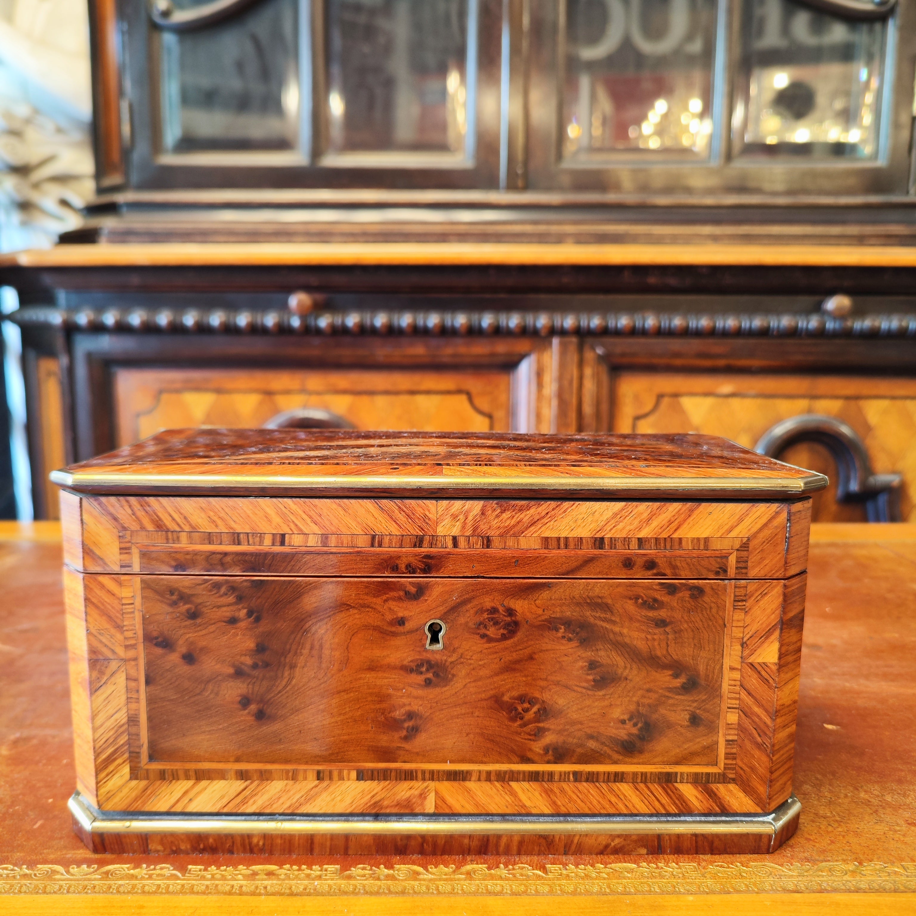 Espectacular Te Caddy doble. Época Napoleón III Francia 1860-1870